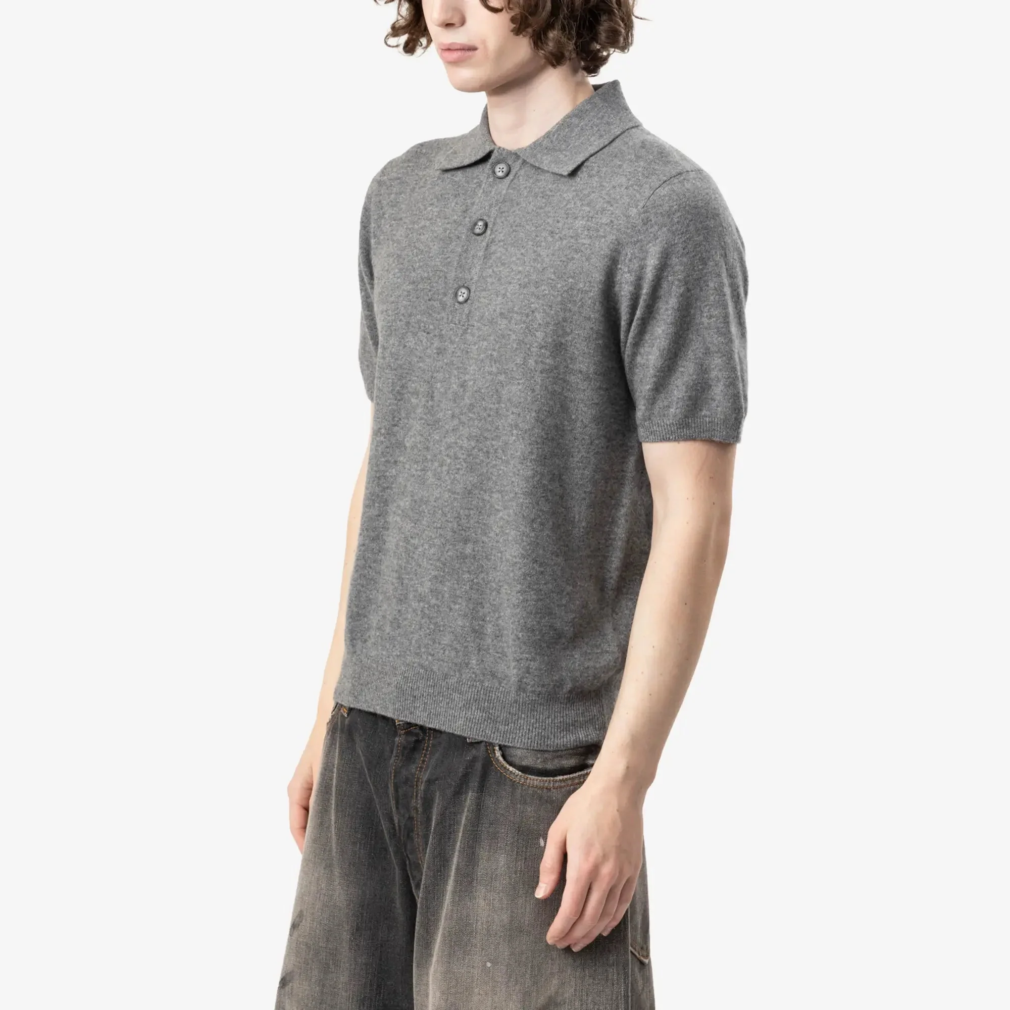 Short Sleeve Knit Polo - Image 3