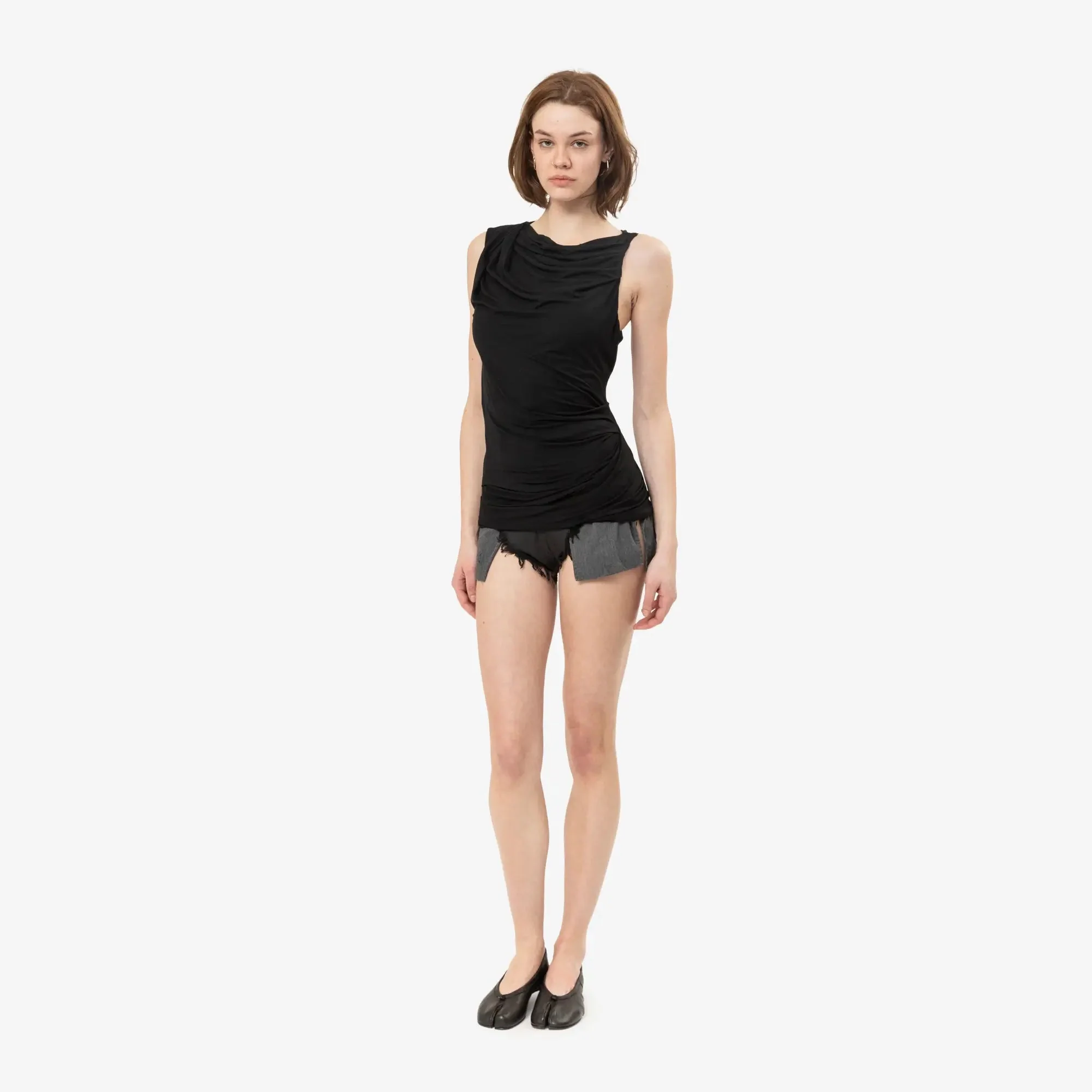 Womens Drape Tank Top - Image 2