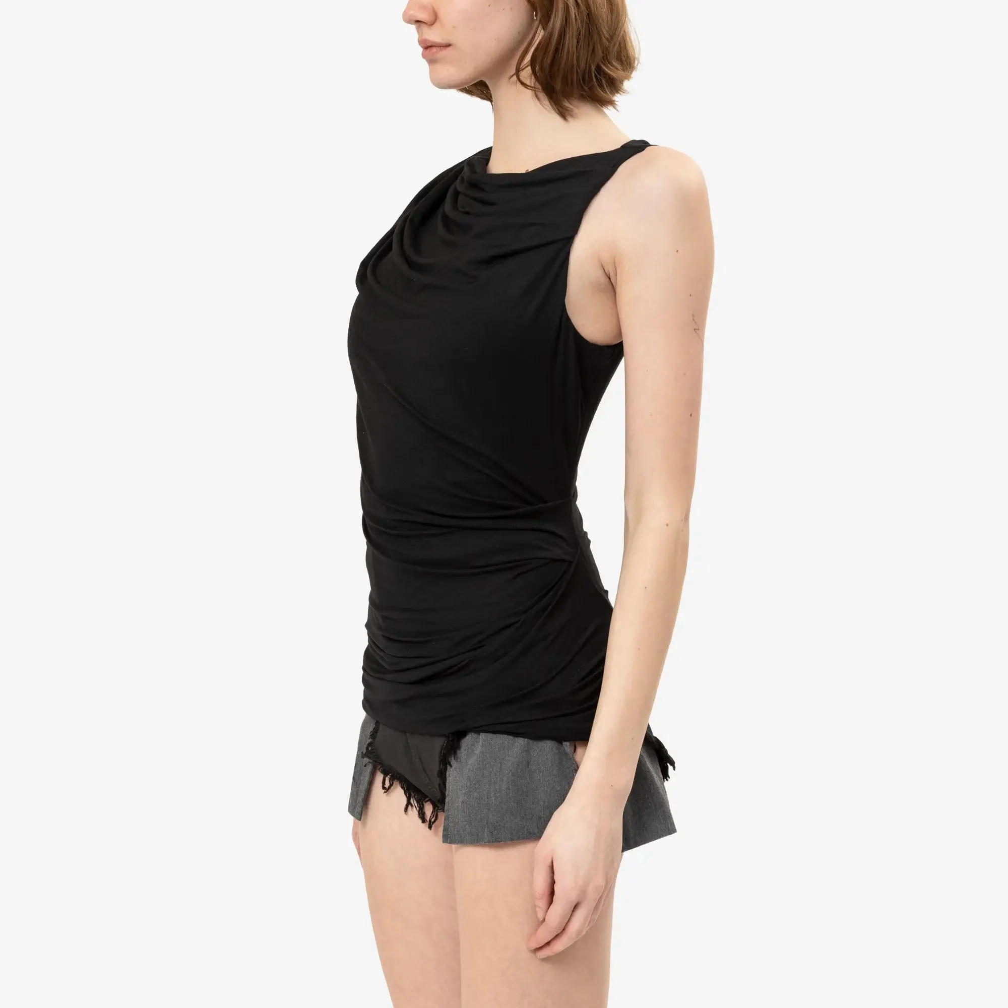 Womens Drape Tank Top - Image 3