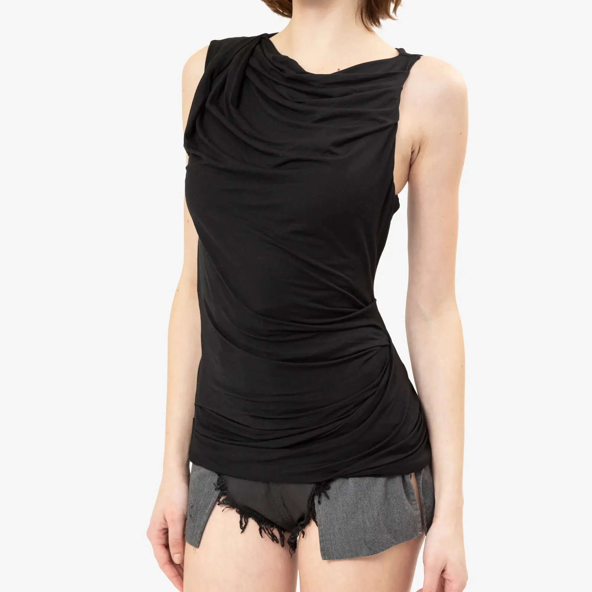 Womens Drape Tank Top - Image 5