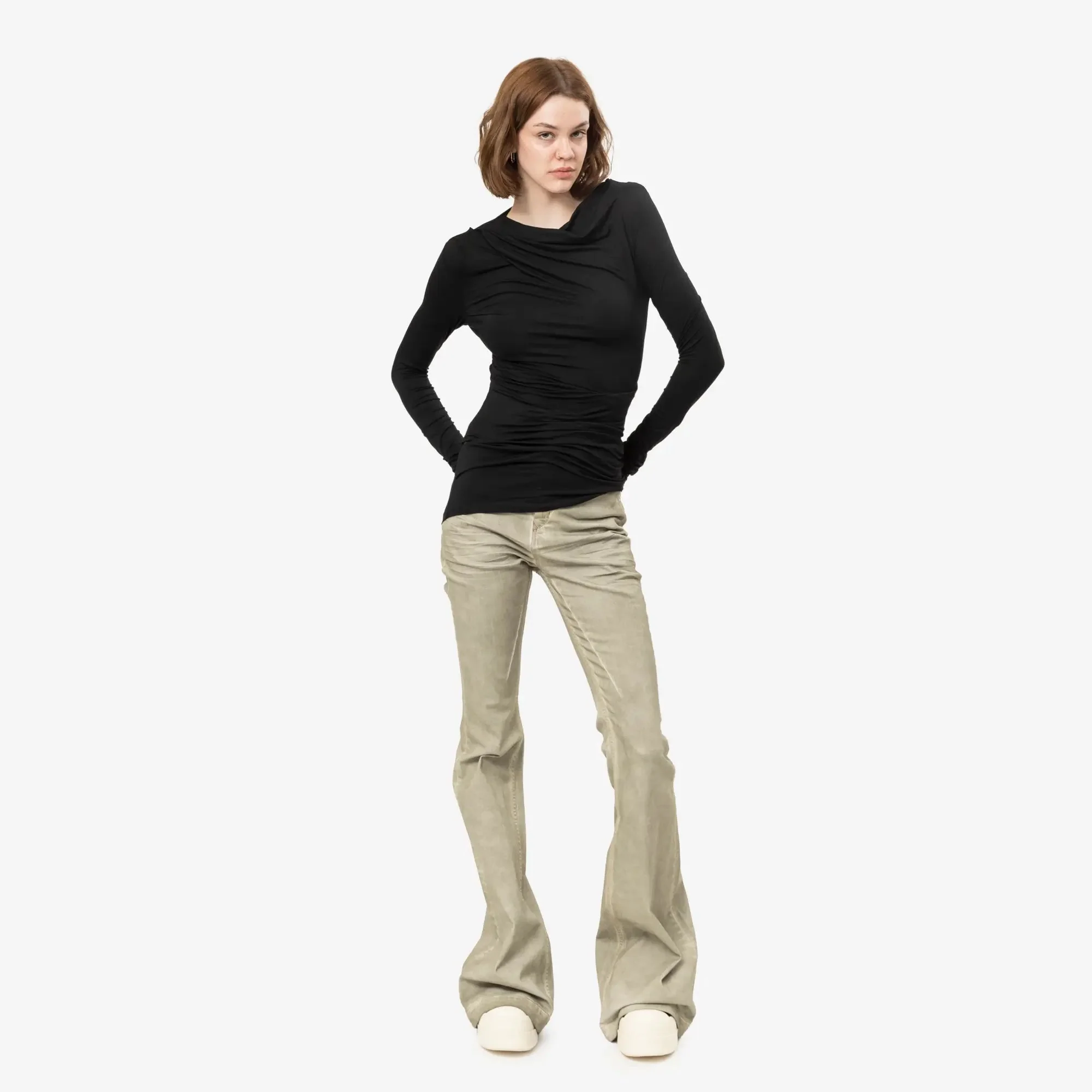 Womens Drape Blouse - Image 2