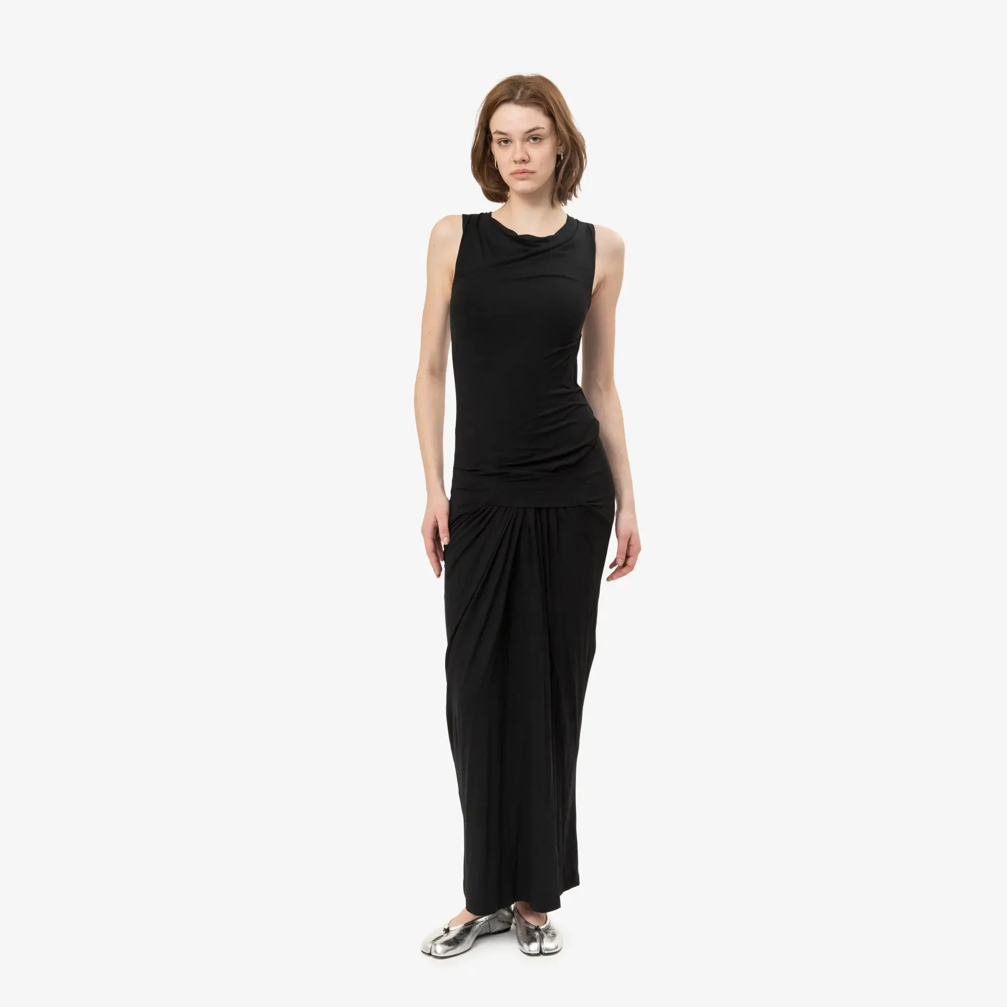 Womens Drape Dress - Image 2