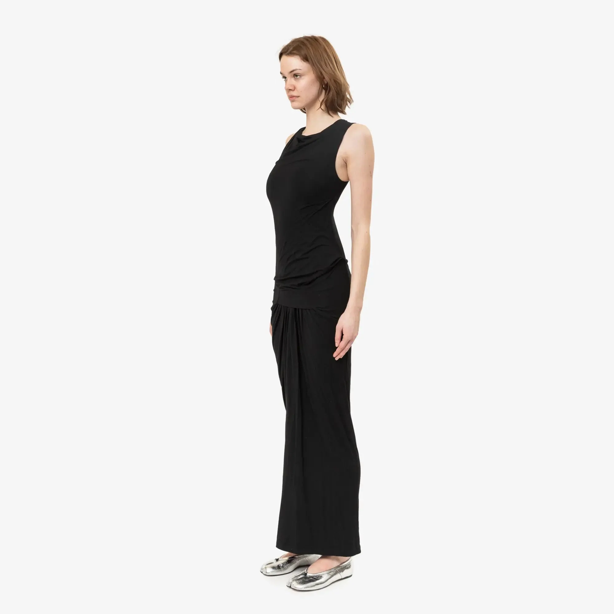 Womens Drape Dress - Image 3