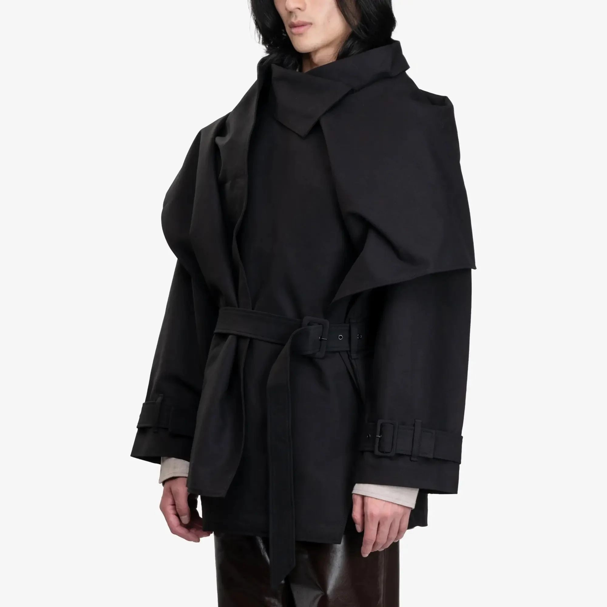 Unisex Mini Scarf Coat - Image 3
