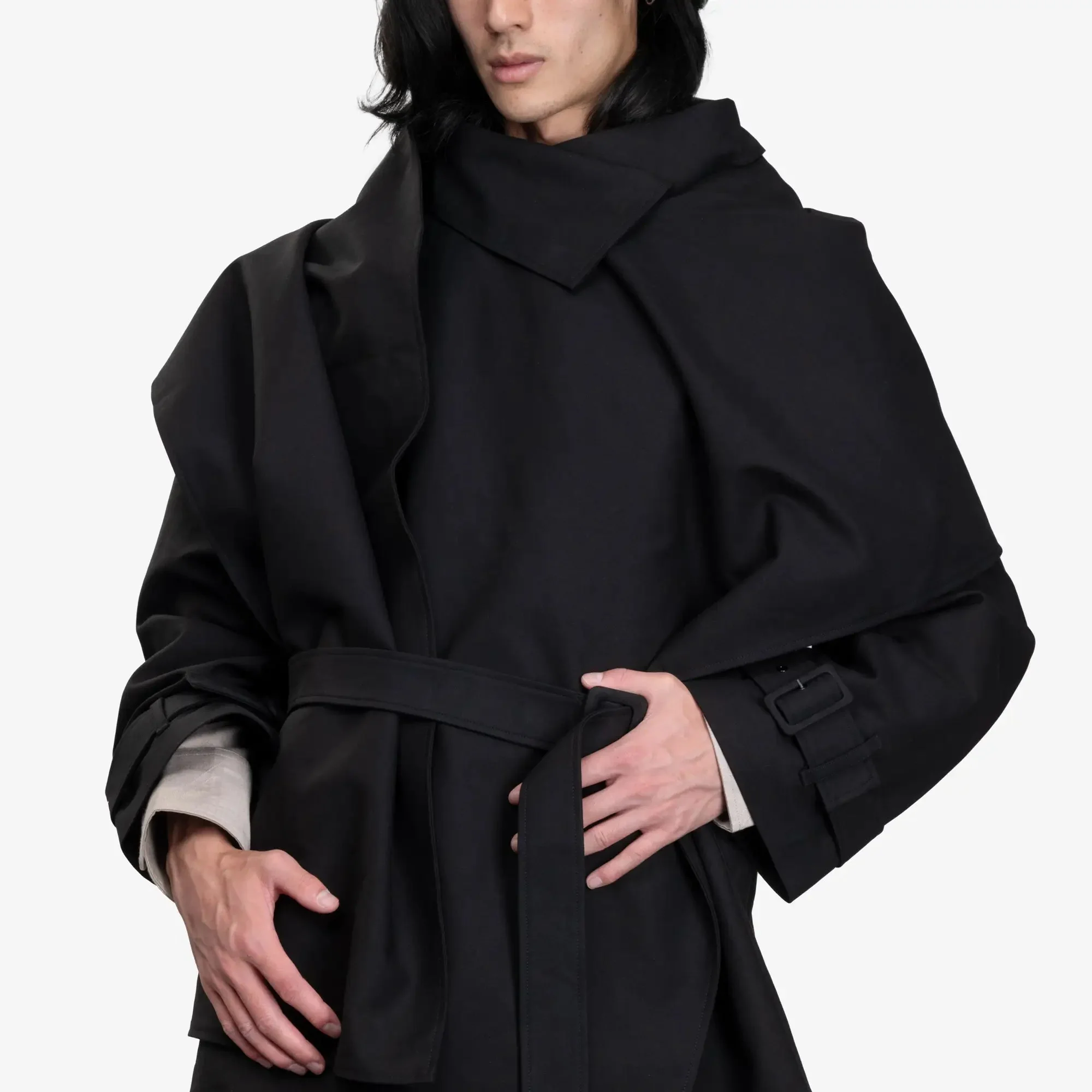 Unisex Mini Scarf Coat - Image 5