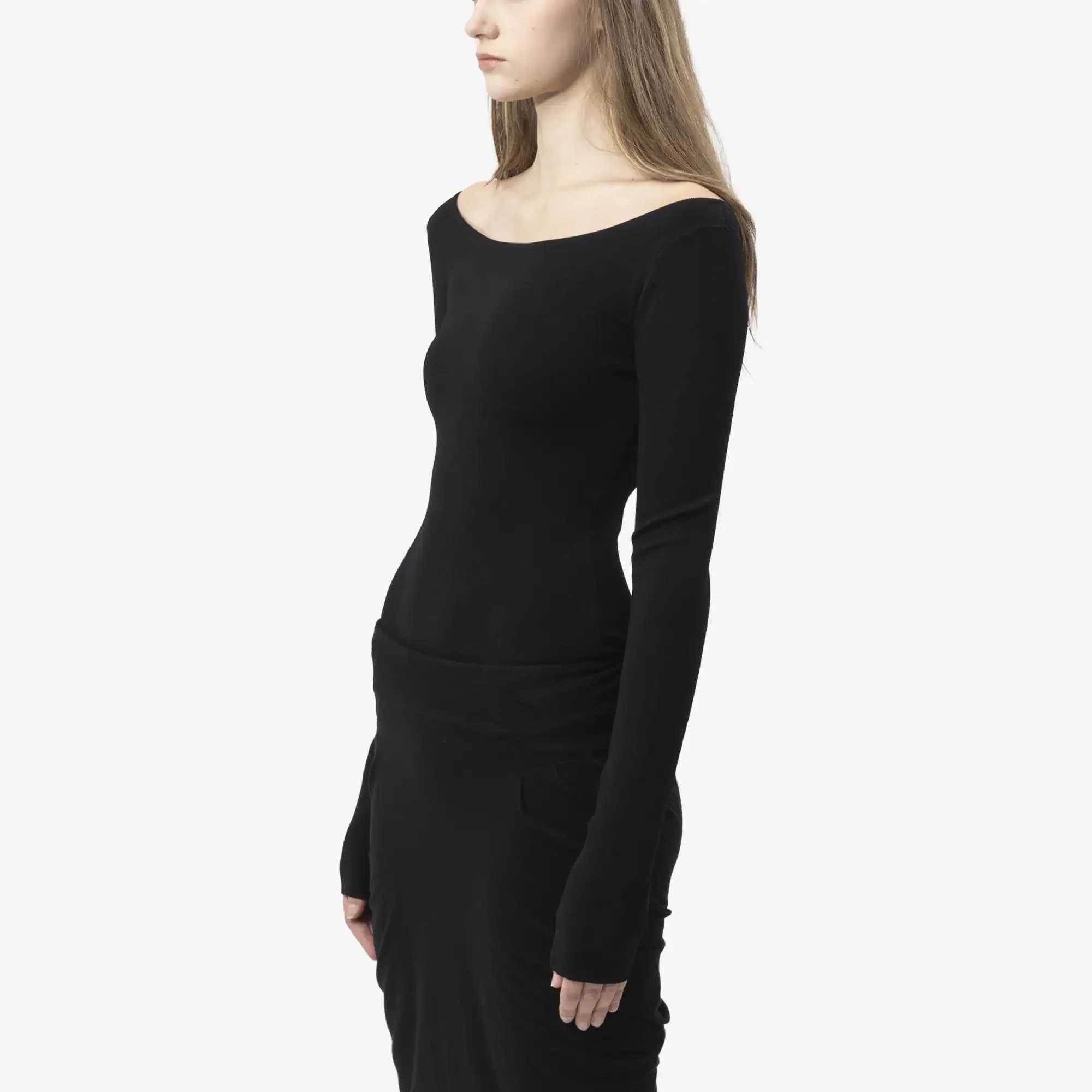 Womens Scoop Neck Bodysuit - Image 4