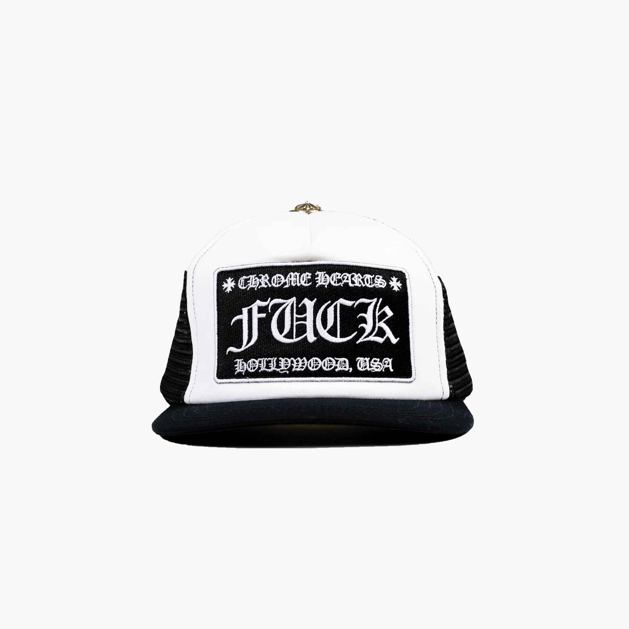 F#CK Patch White/Black Trucker Cap