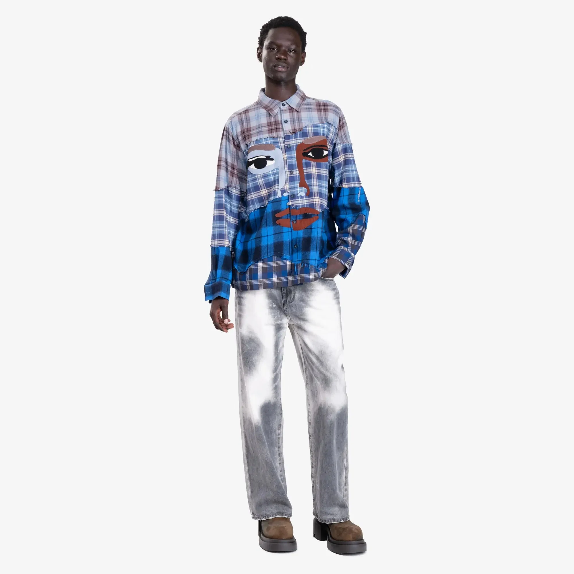 Face Patchworked Flannel - Image 2