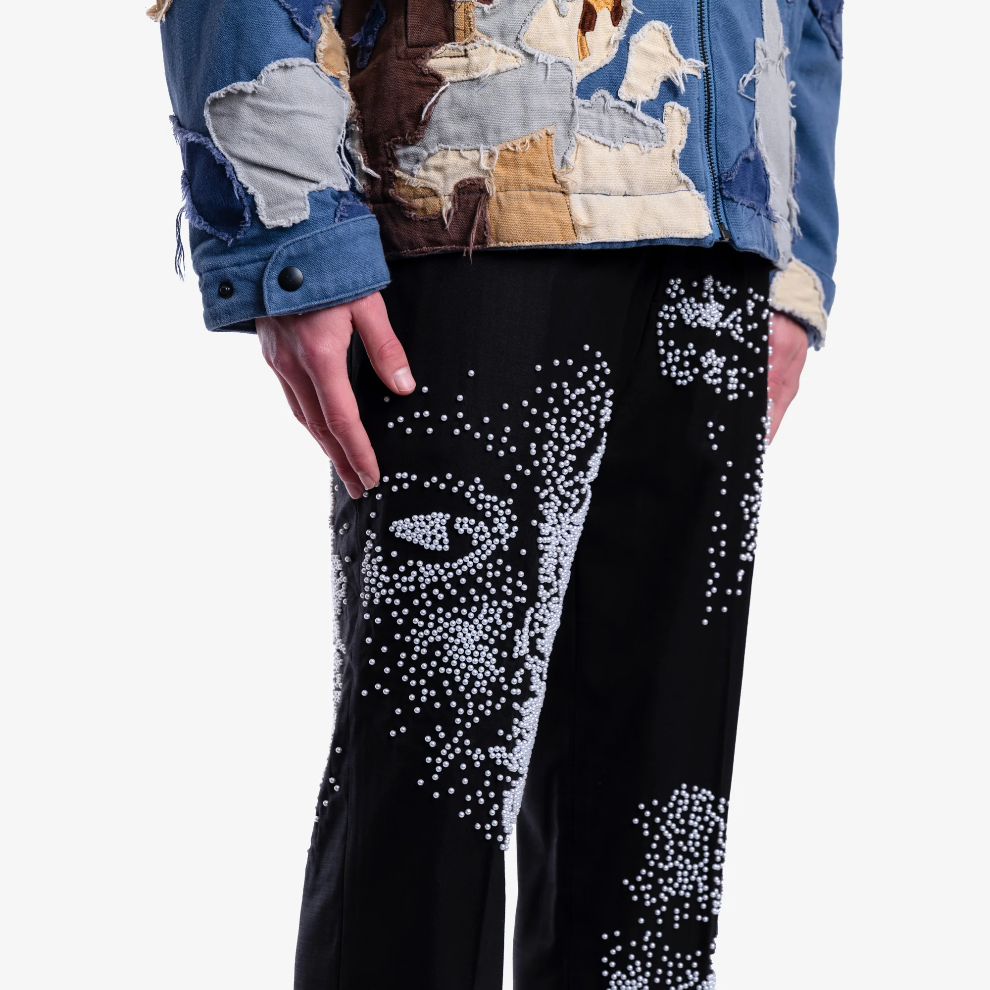 Faces Beaded Suit Pants - Image 5