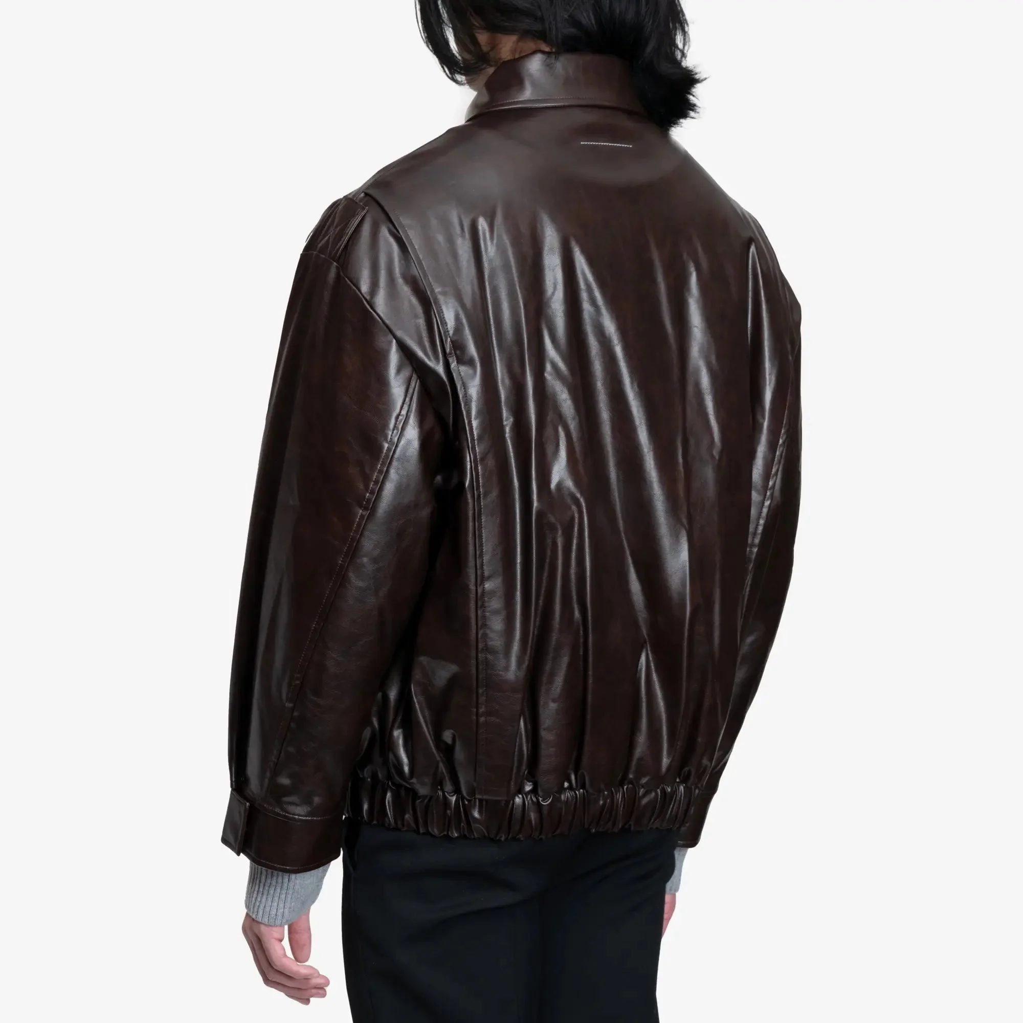 Faux Leather Jacket - Image 4