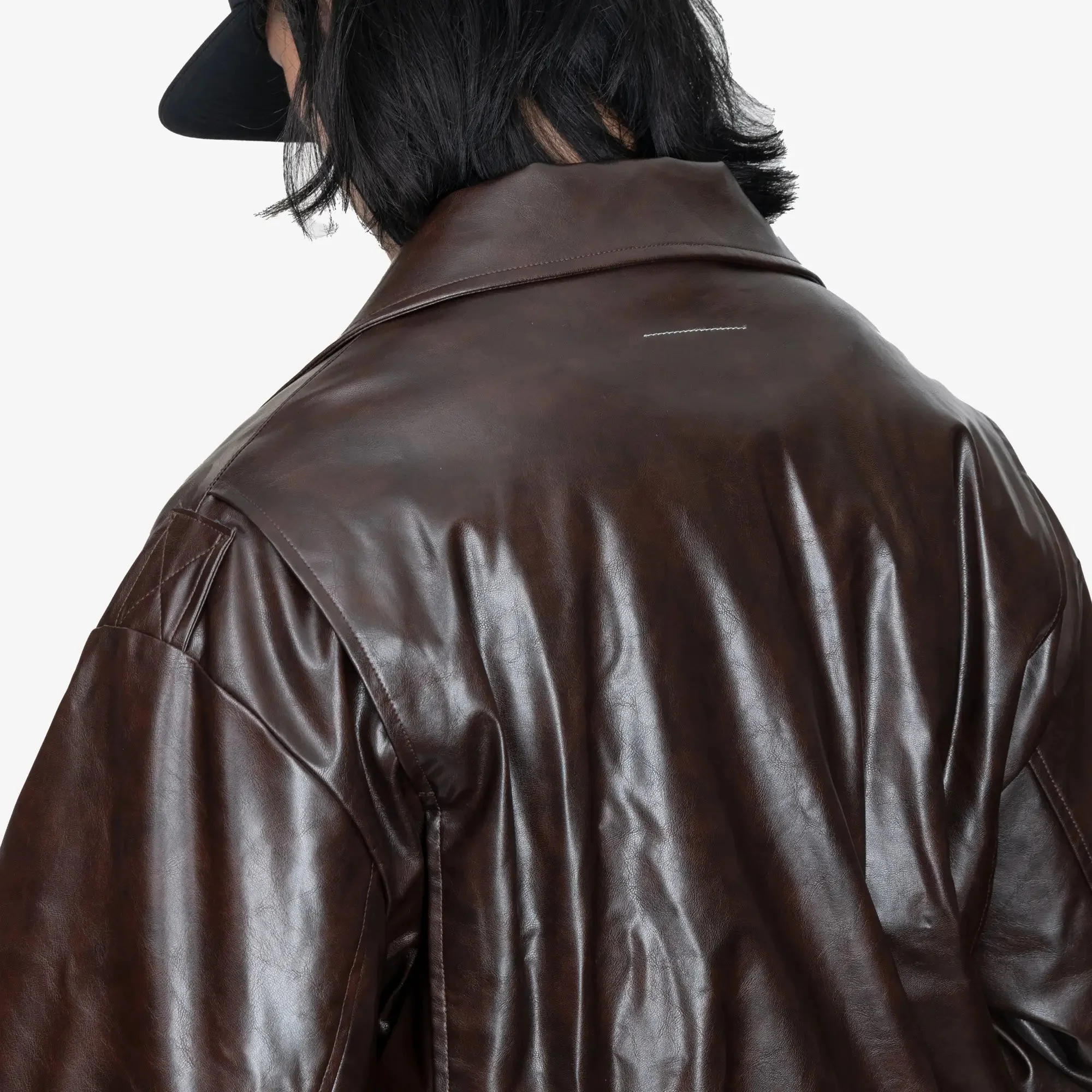 Faux Leather Jacket - Image 6