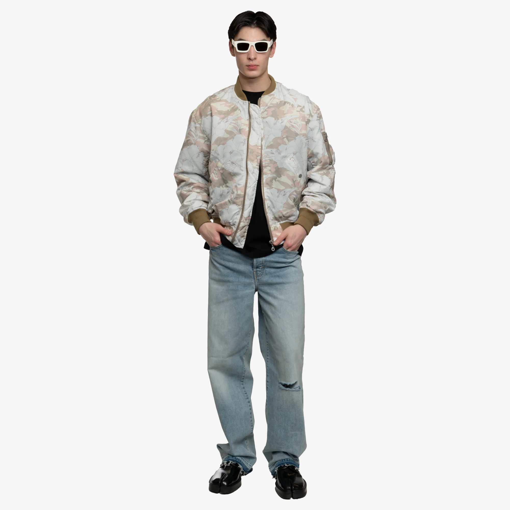 Flower Camo Bomber Jacket - Image 2