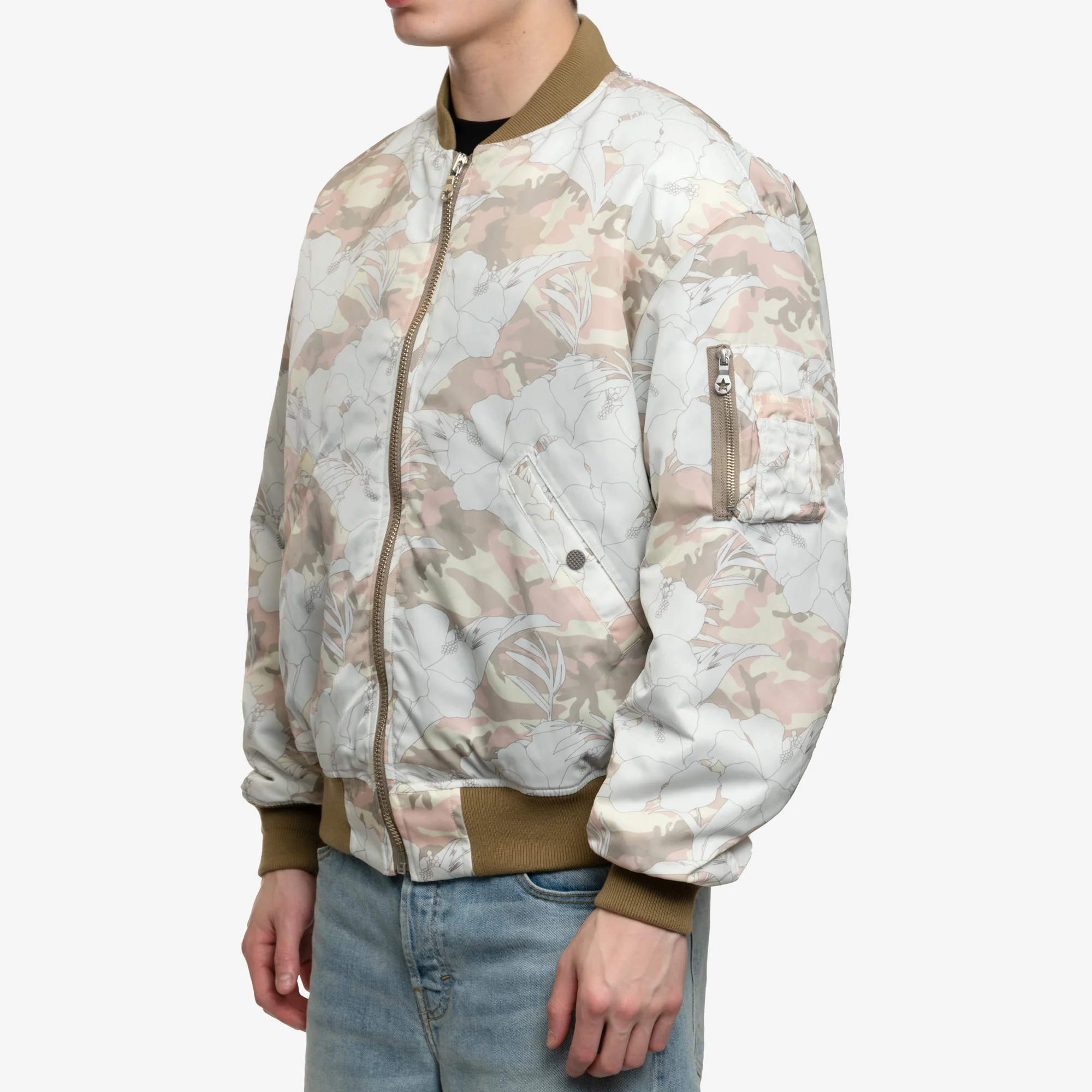 Flower Camo Bomber Jacket - Image 3