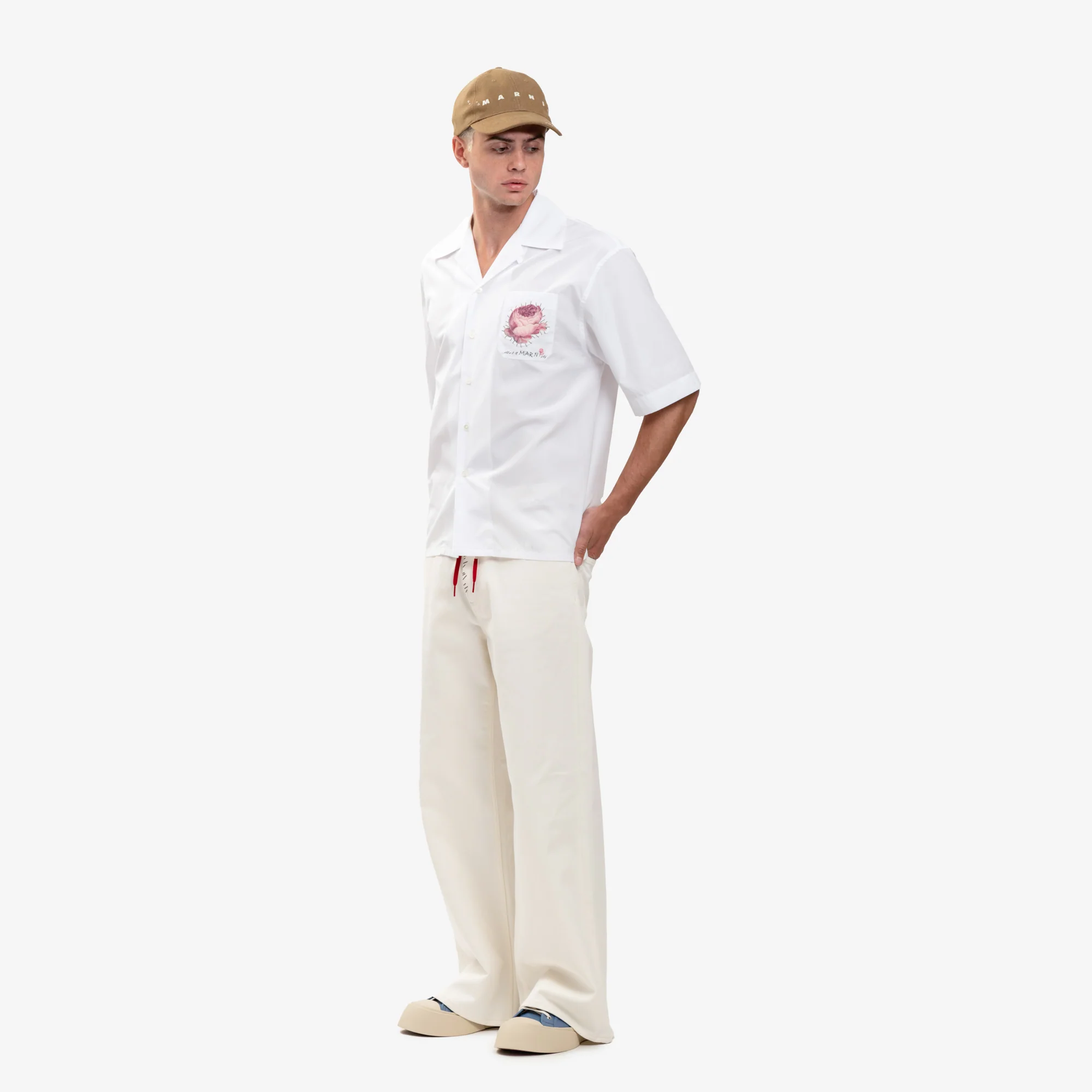 Flower Pocket Bowling Shirt - Image 2