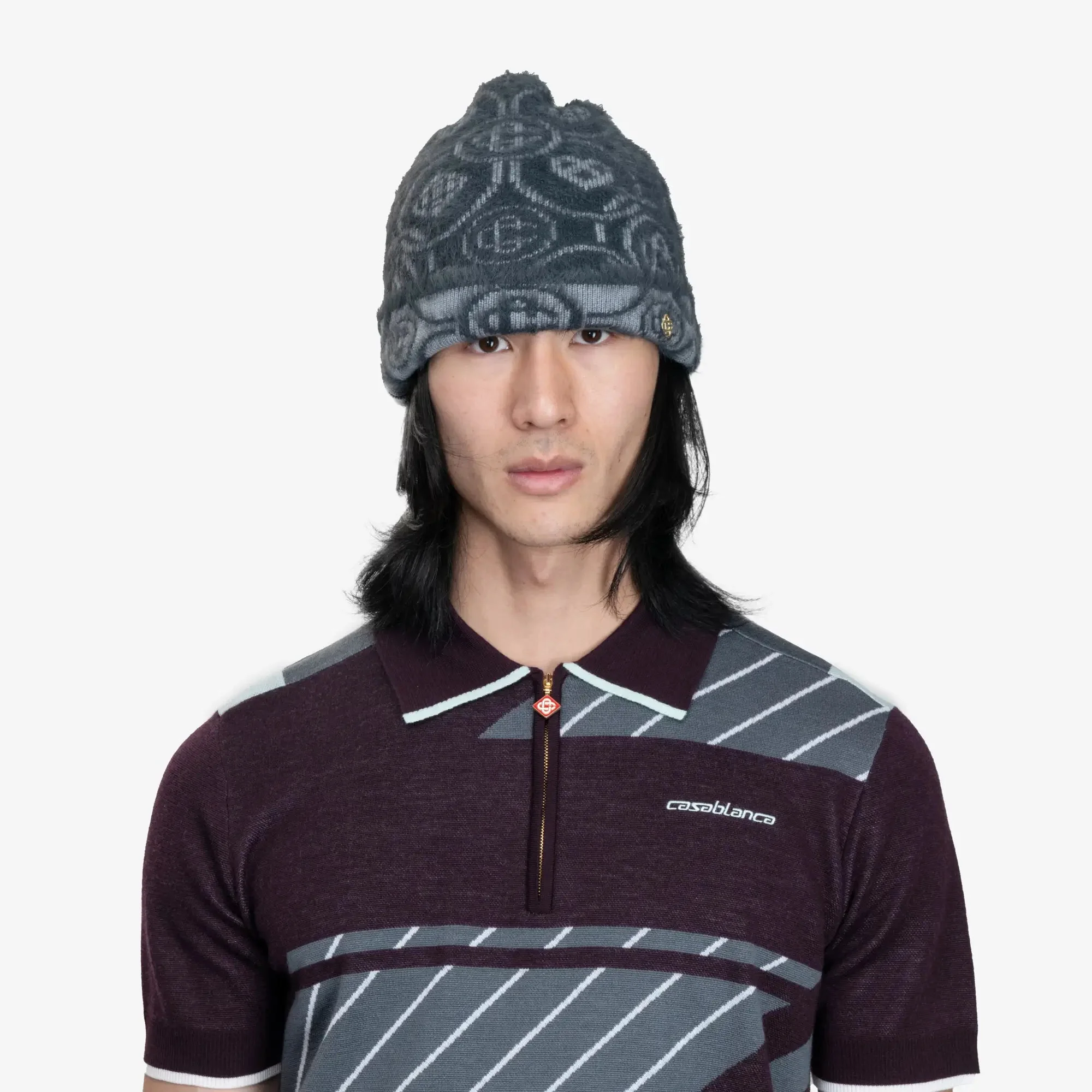 Fluffy Monogram Beanie - Image 2