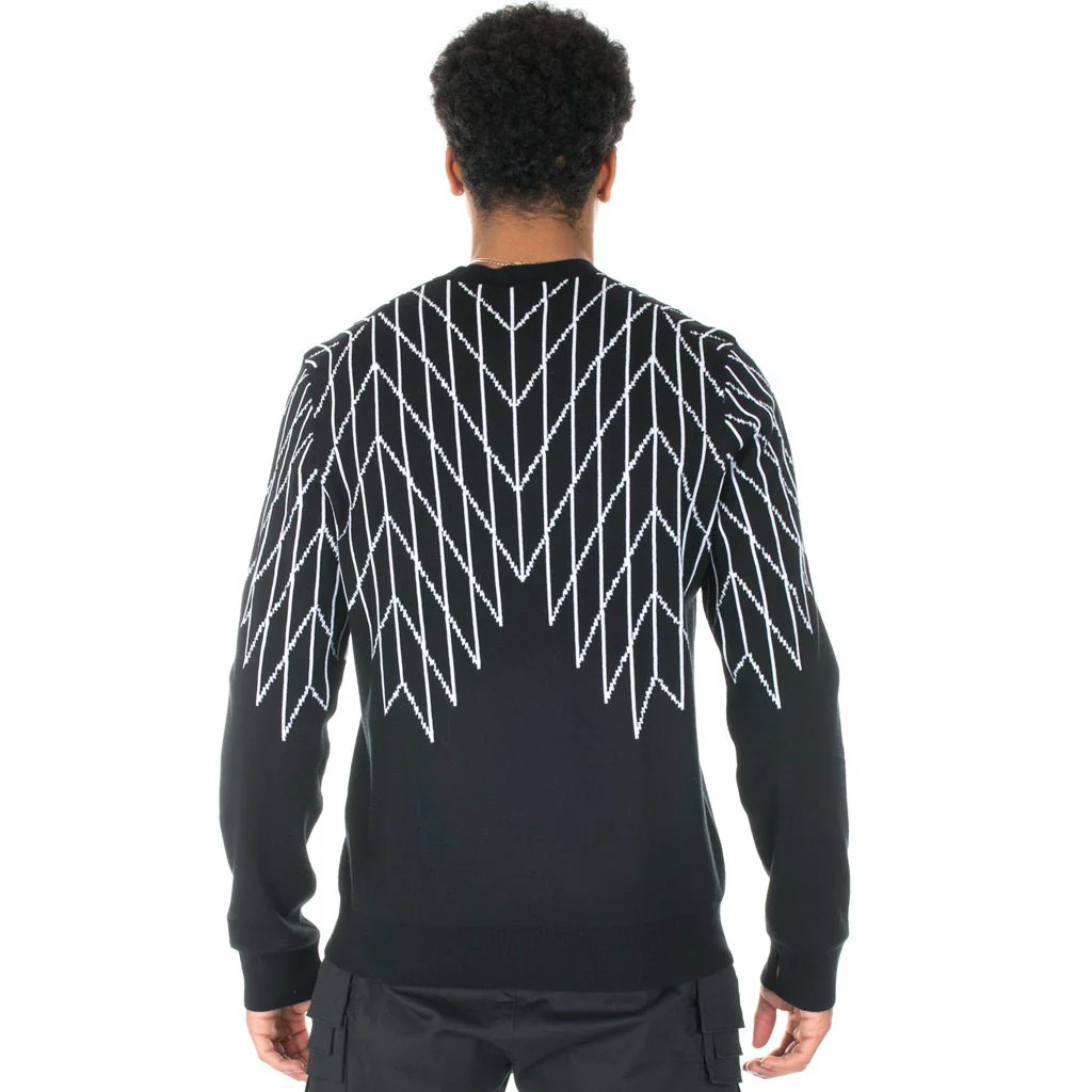 Football Net Knit Sweater - Image 5