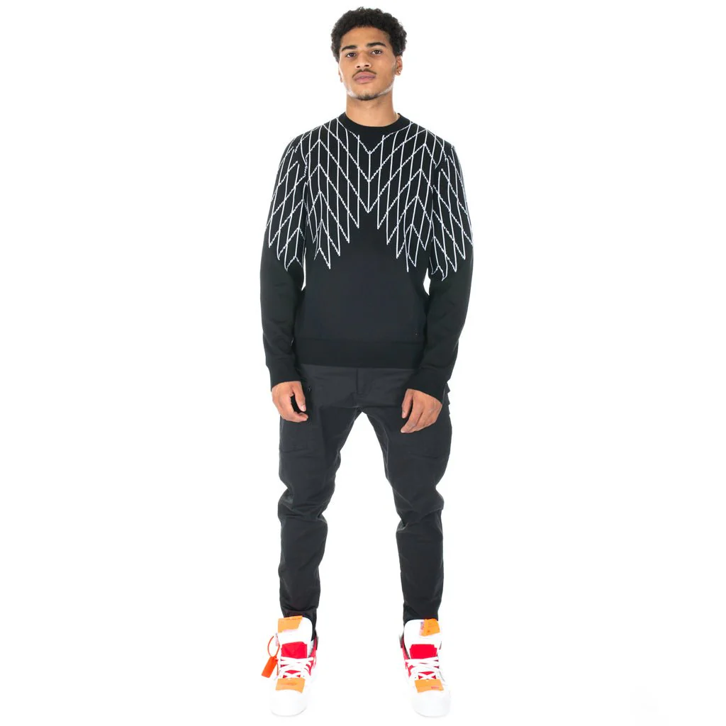 Football Net Knit Sweater - Image 7