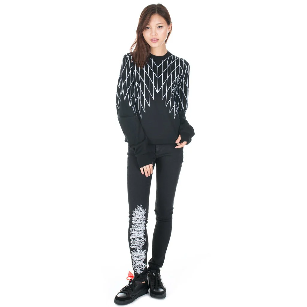 Football Net Knit Sweater - Image 8