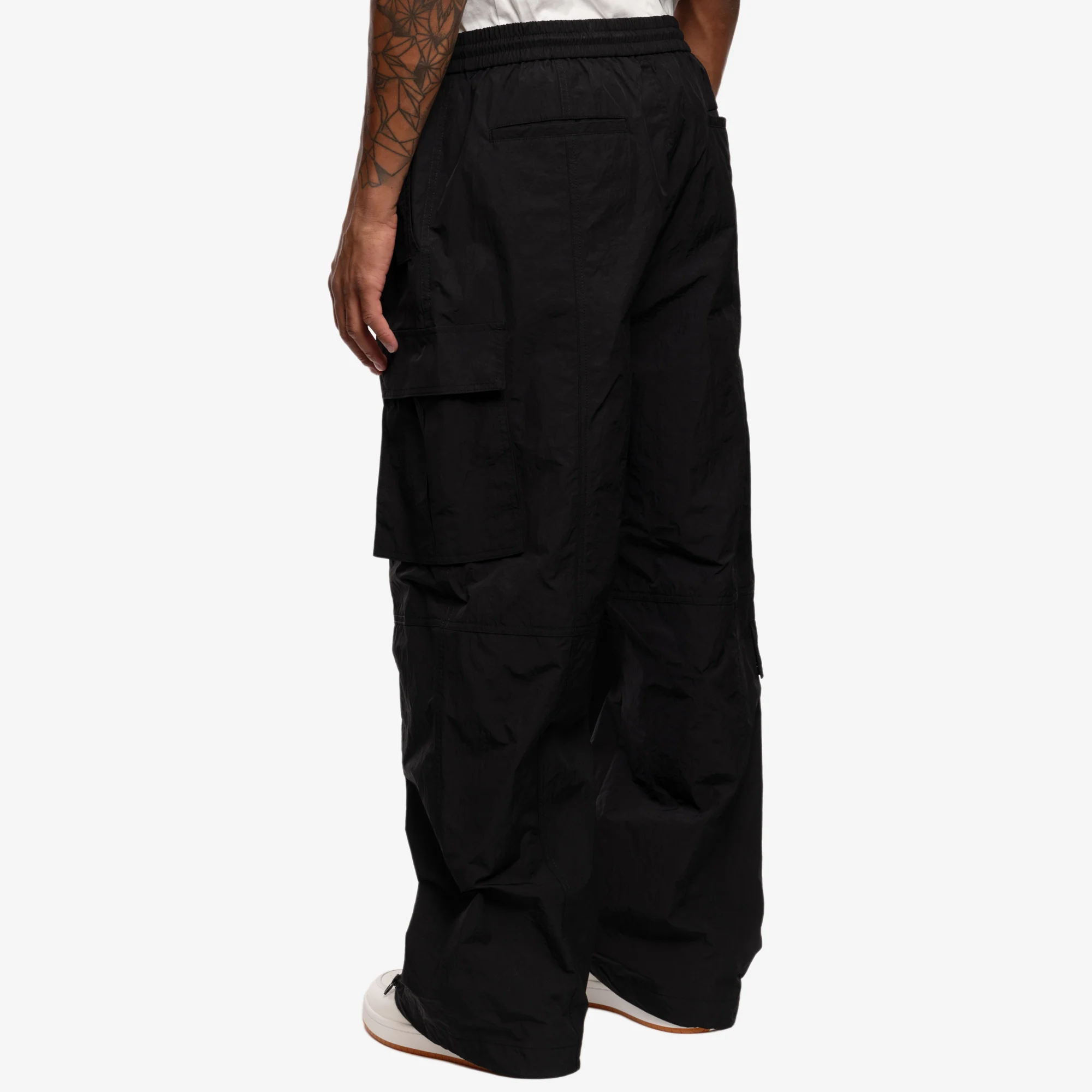 Full Zip Cargo Nylon Pants - Image 4