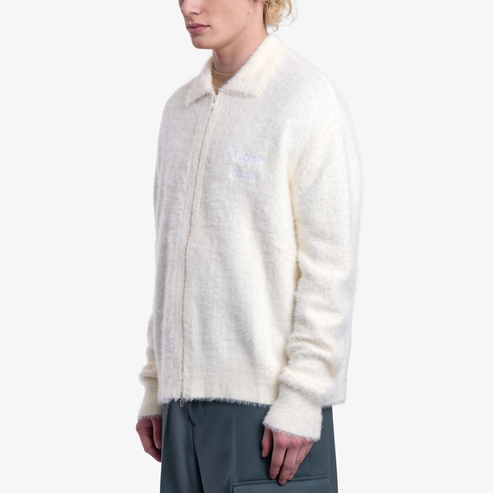 Fuzzy Zip Sweater - Image 3