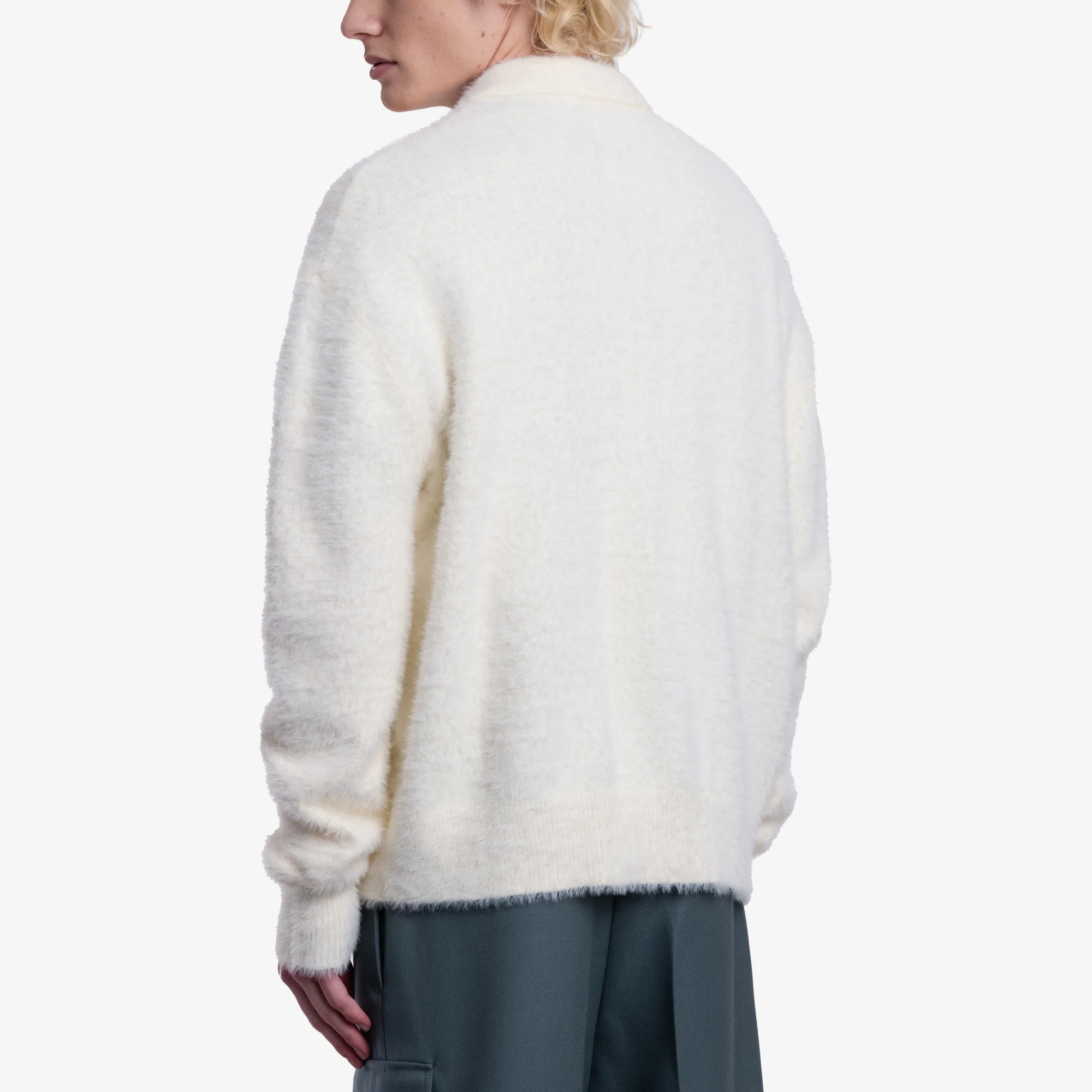 Fuzzy Zip Sweater - Image 4