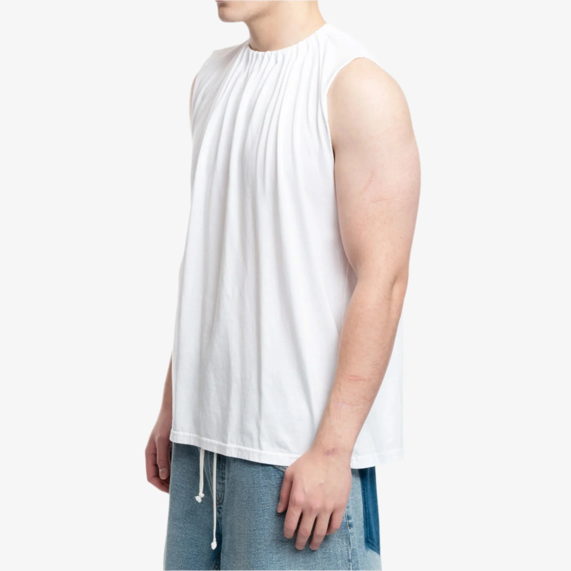 Gathered Collar T-Shirt - Image 3