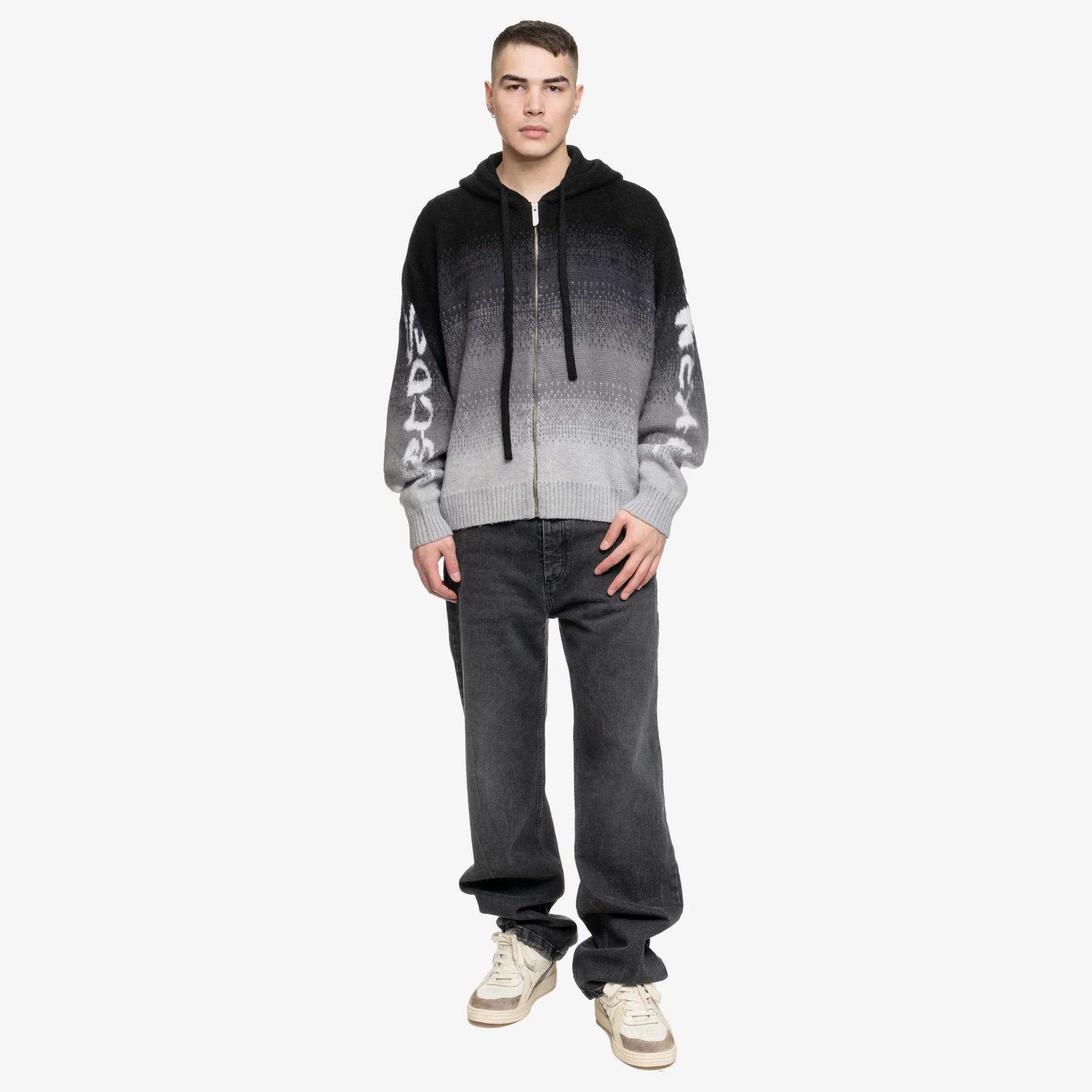 Brushed Degrade Zip Up Hoody - Image 2