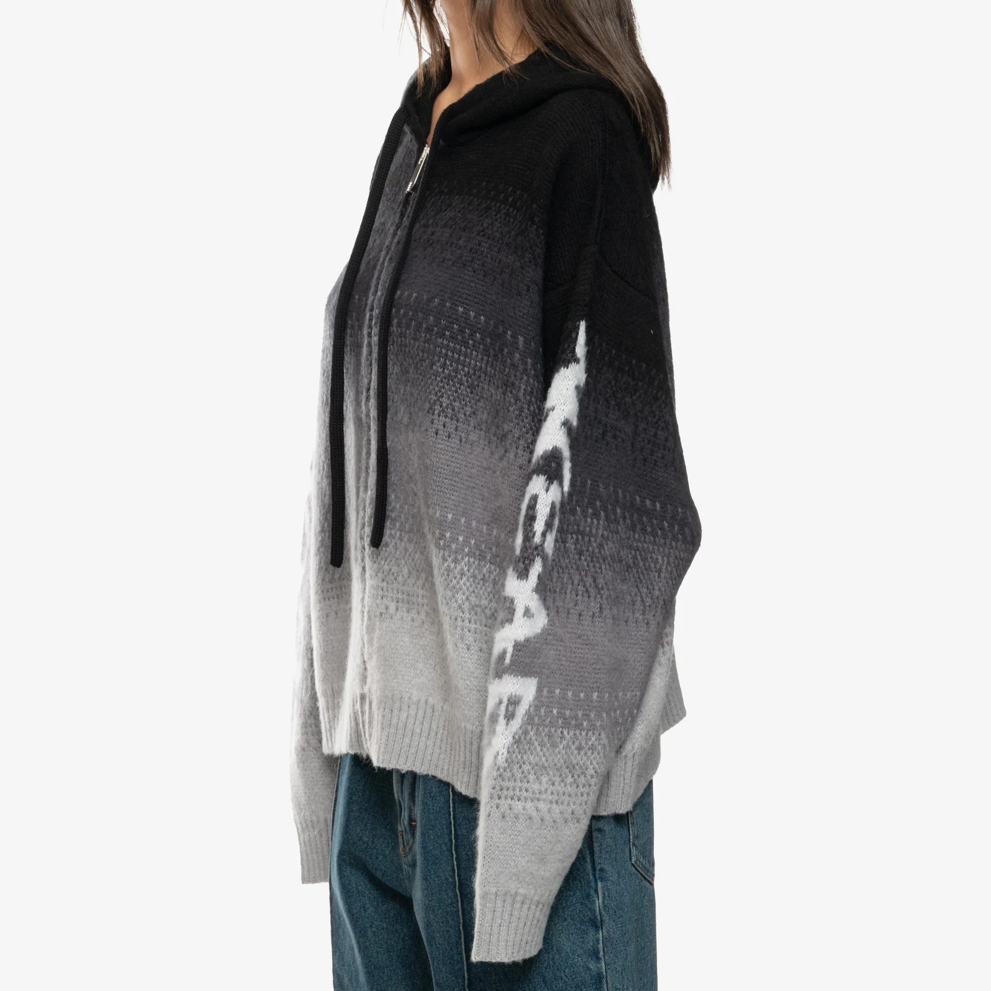 Brushed Degrade Zip Up Hoody - Image 6