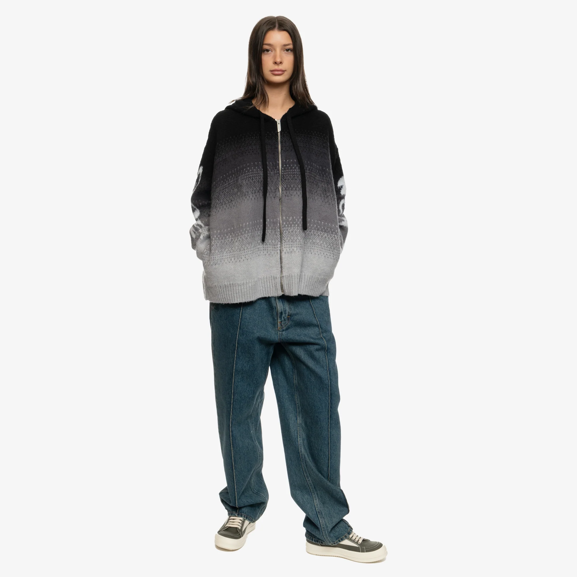 Brushed Degrade Zip Up Hoody - Image 8