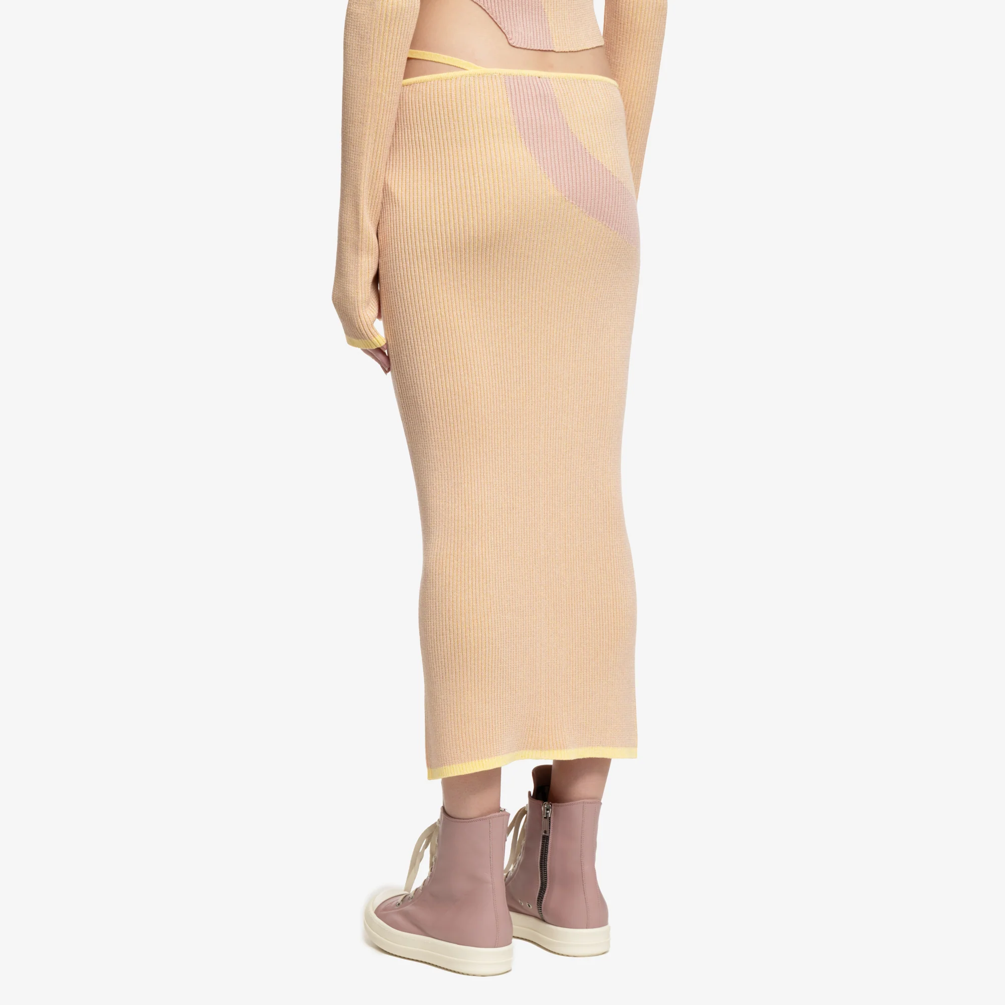 Womens Comma Knit Long Skirt - Image 4