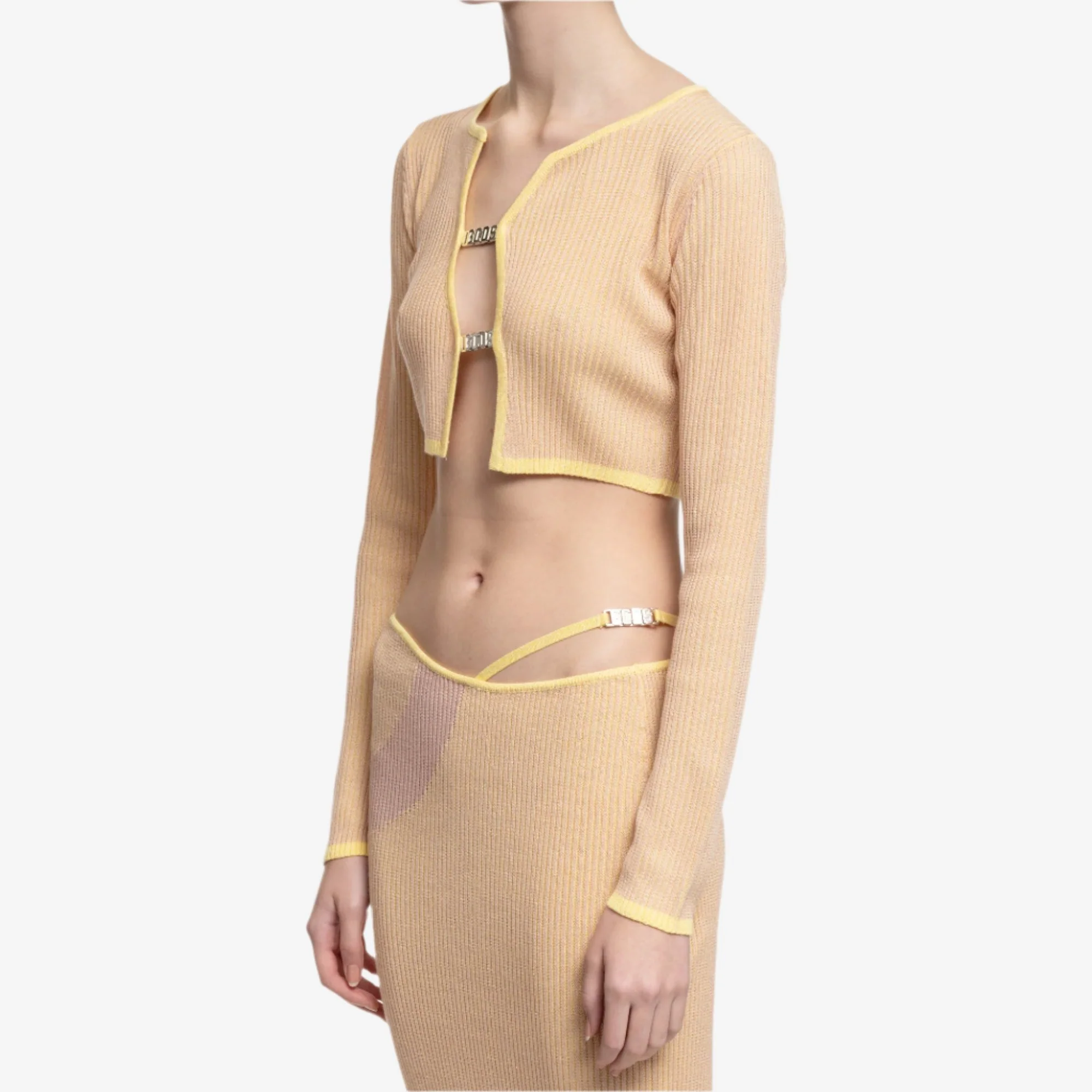 Womens Comma Knit Mini Cardigan - Image 3