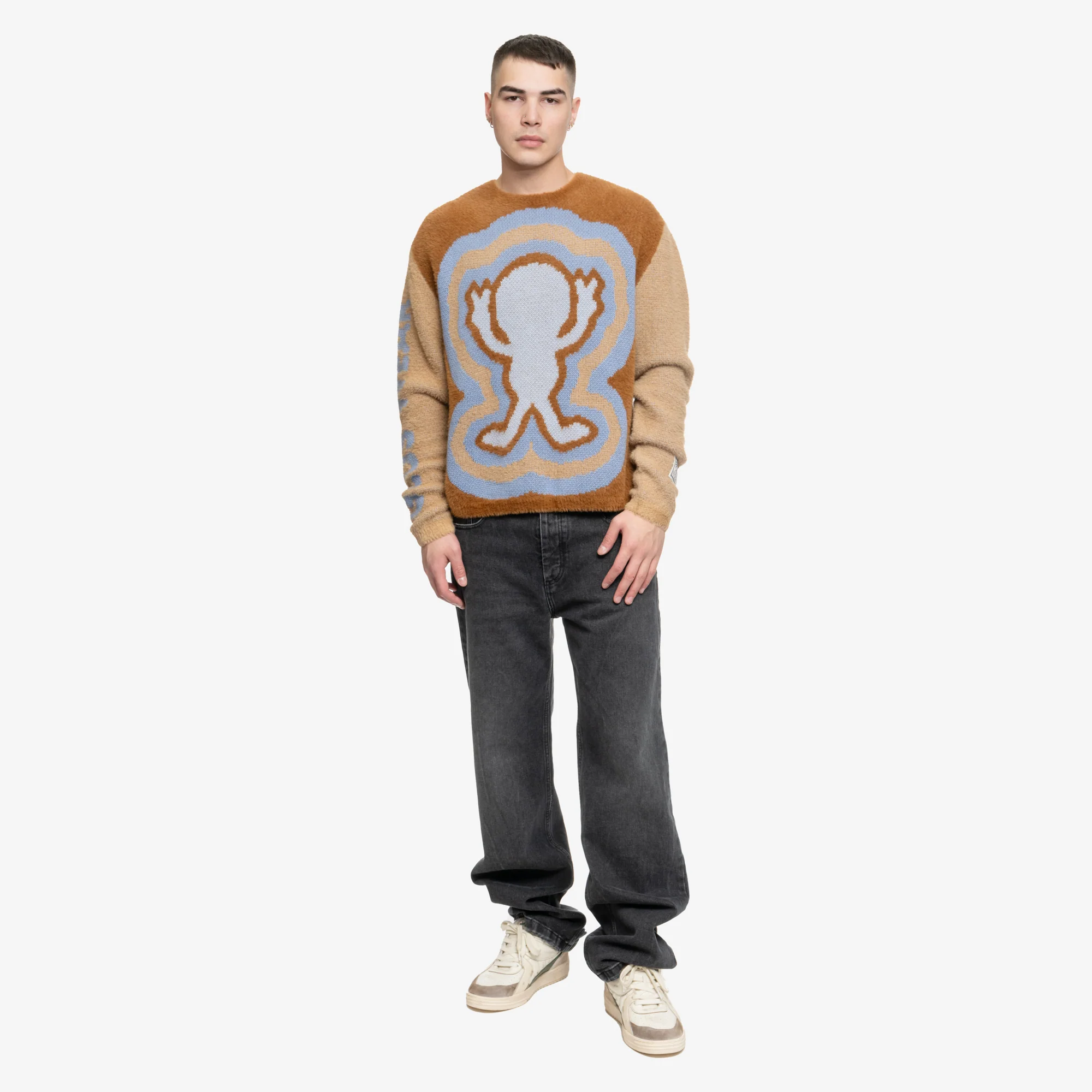 Weirdo Fuzzy Jacquard Sweater - Image 2