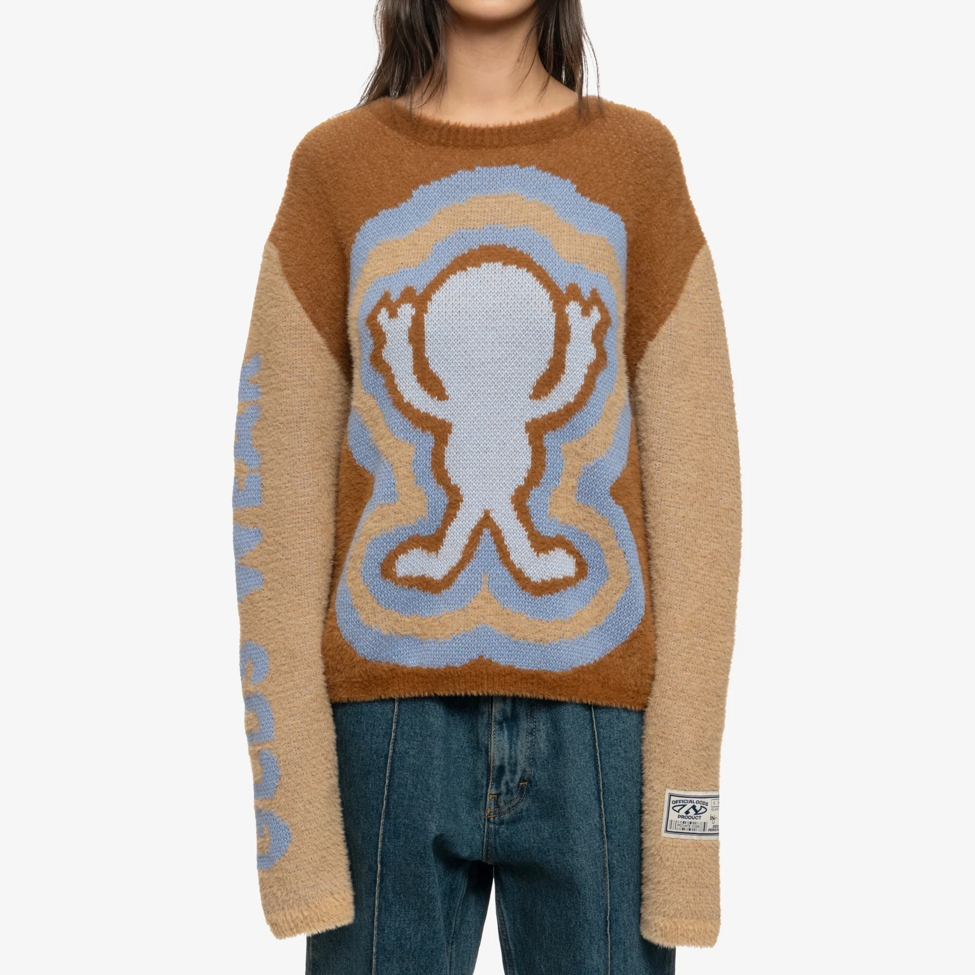 Weirdo Fuzzy Jacquard Sweater - Image 5