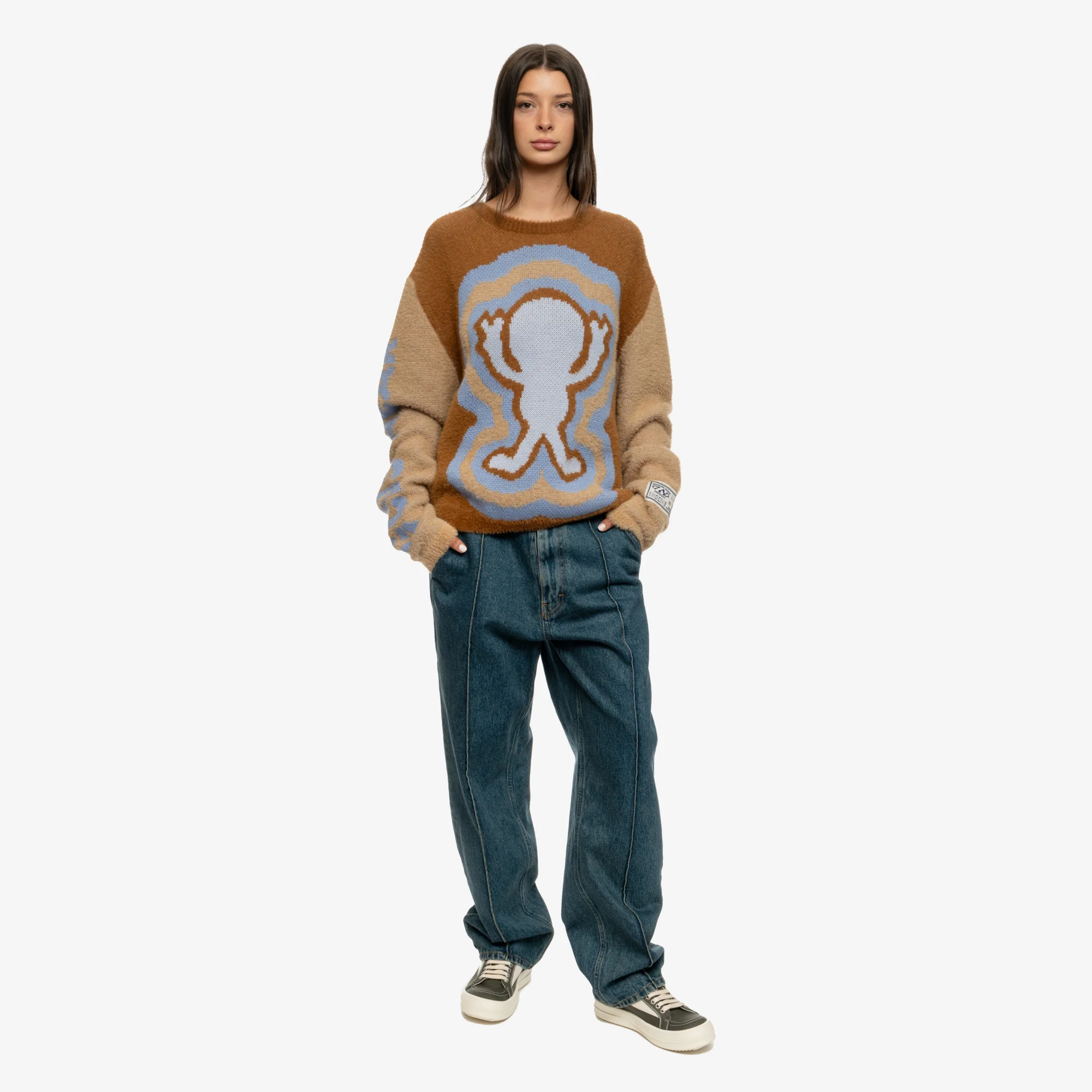 Weirdo Fuzzy Jacquard Sweater - Image 8