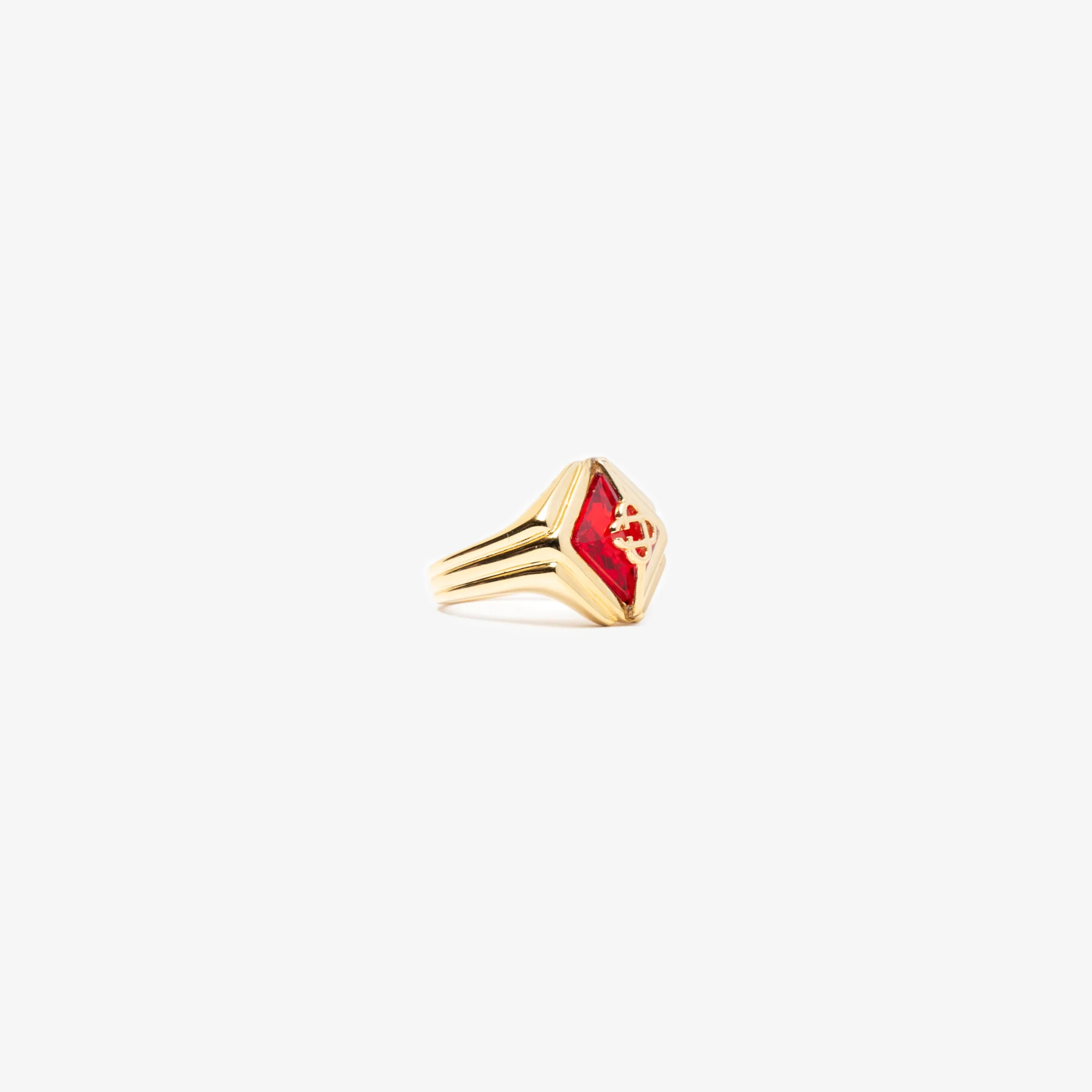 Gold Plated Crystal Ring - Image 3