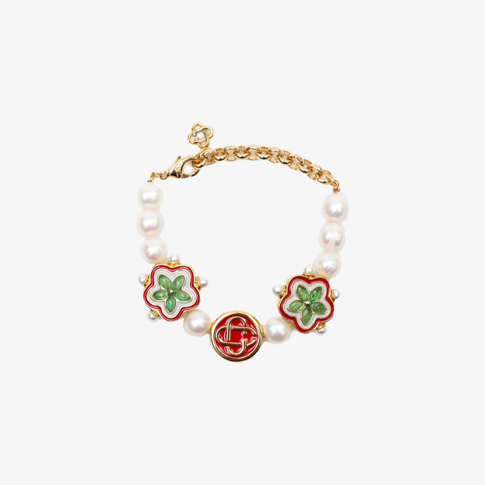 Gold Plated Gradient Flower Bracelet