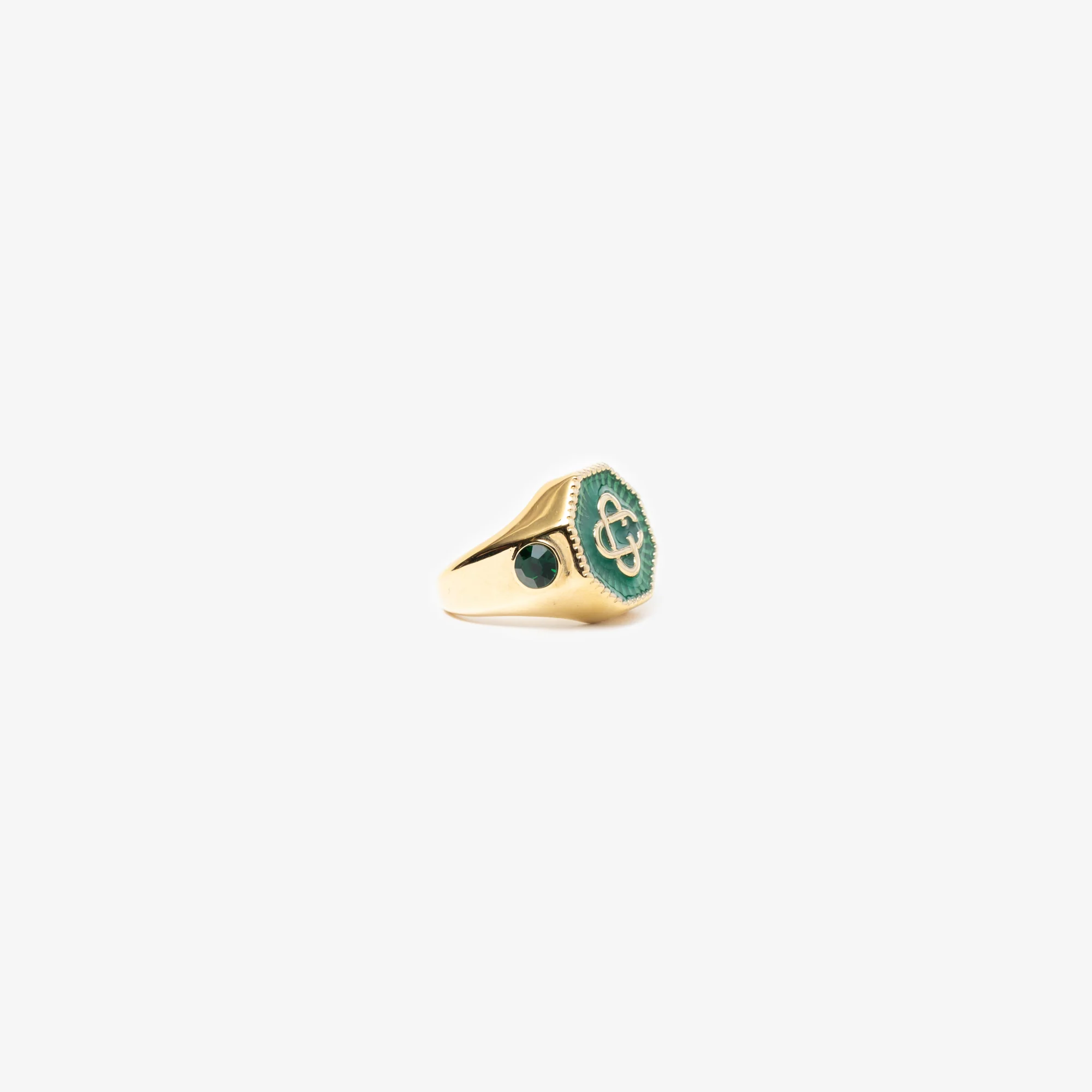Gold Plated Monogram Ring - Image 3