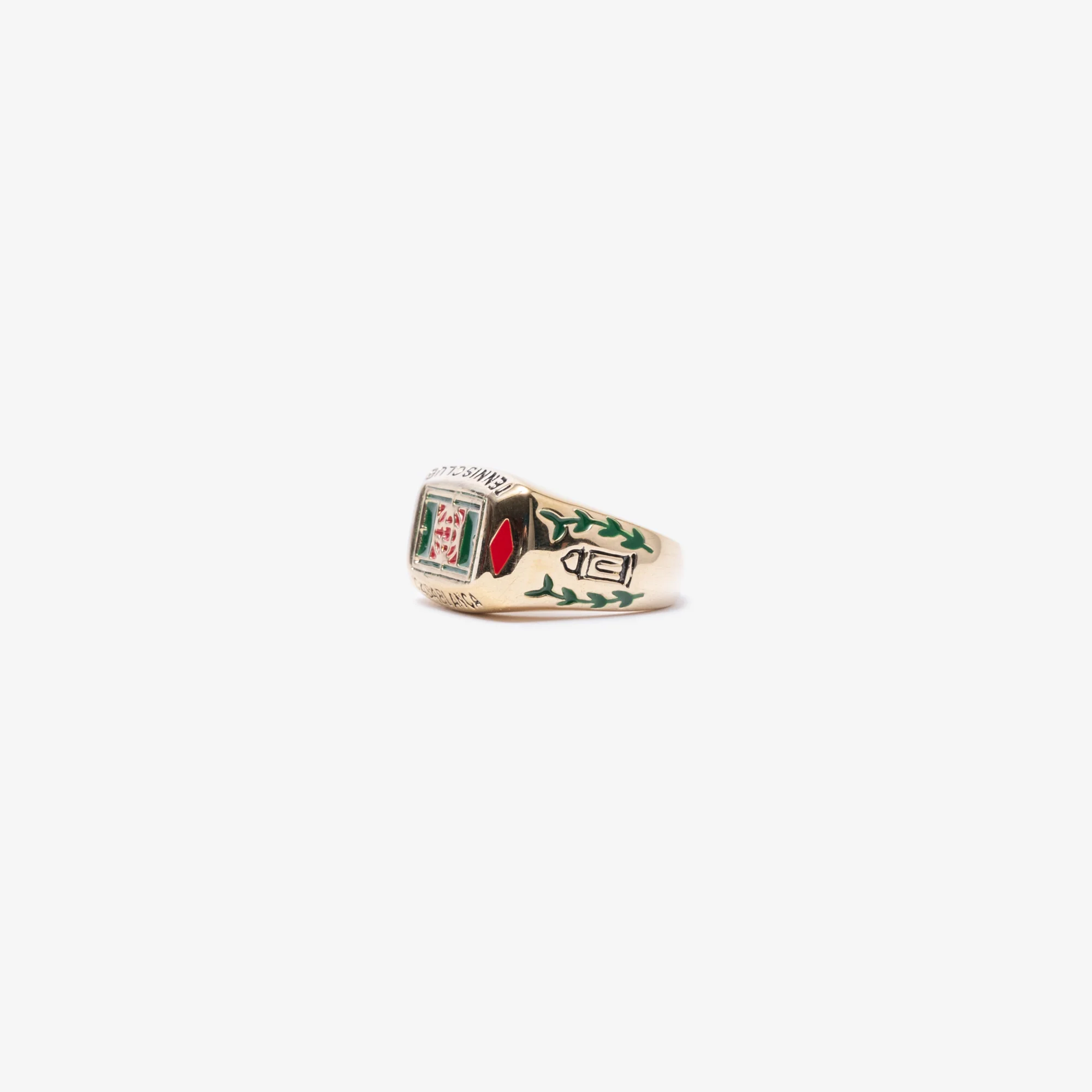 Gold Plated Tennis Club Ring