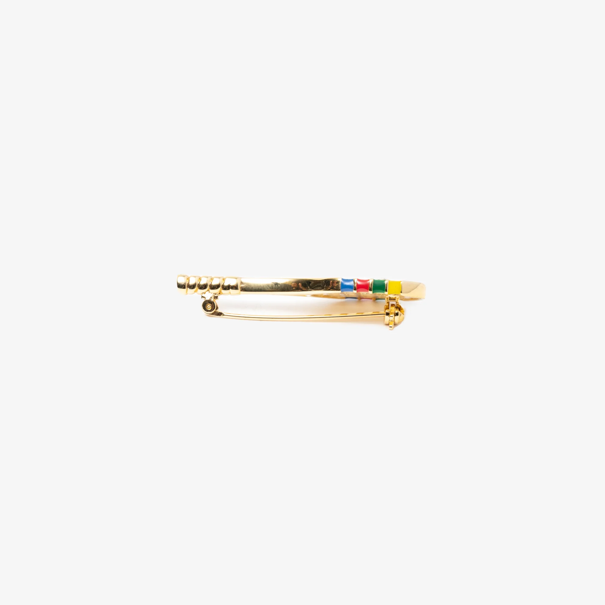 Gold Plated Tennis Racket Brooch - Image 3