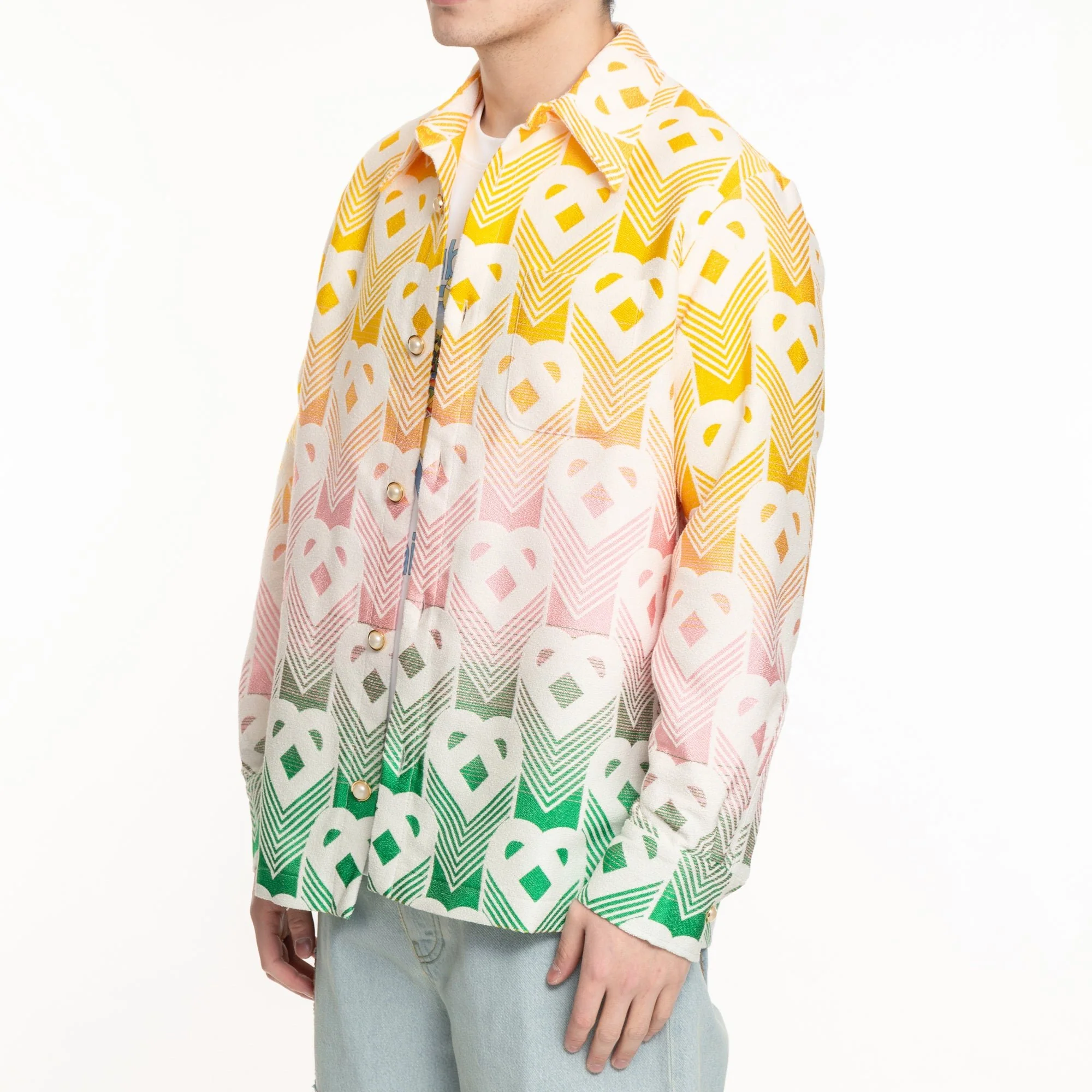 Gradient Jacquard Shacket - Image 3