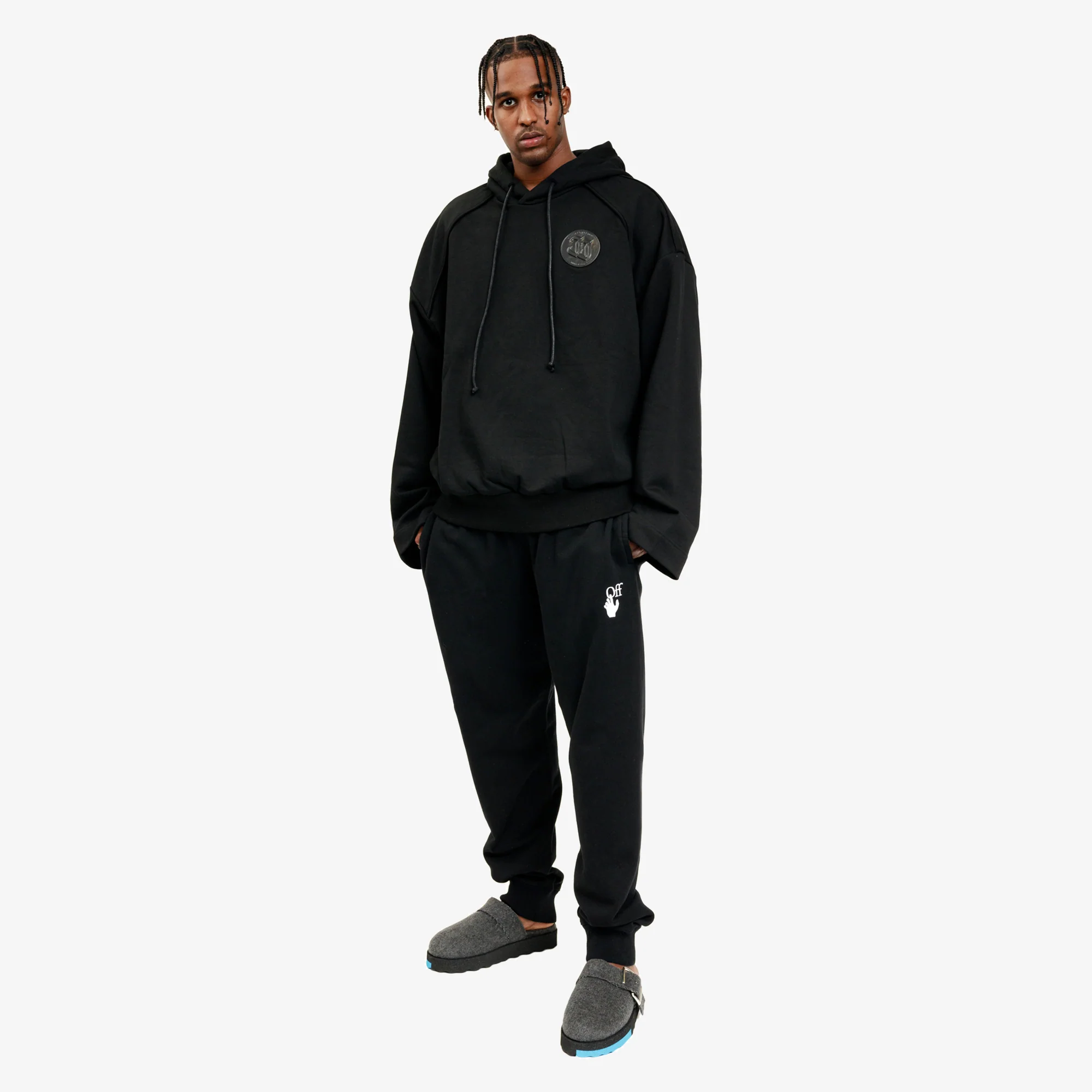 Leather Patch Hoody - Image 2