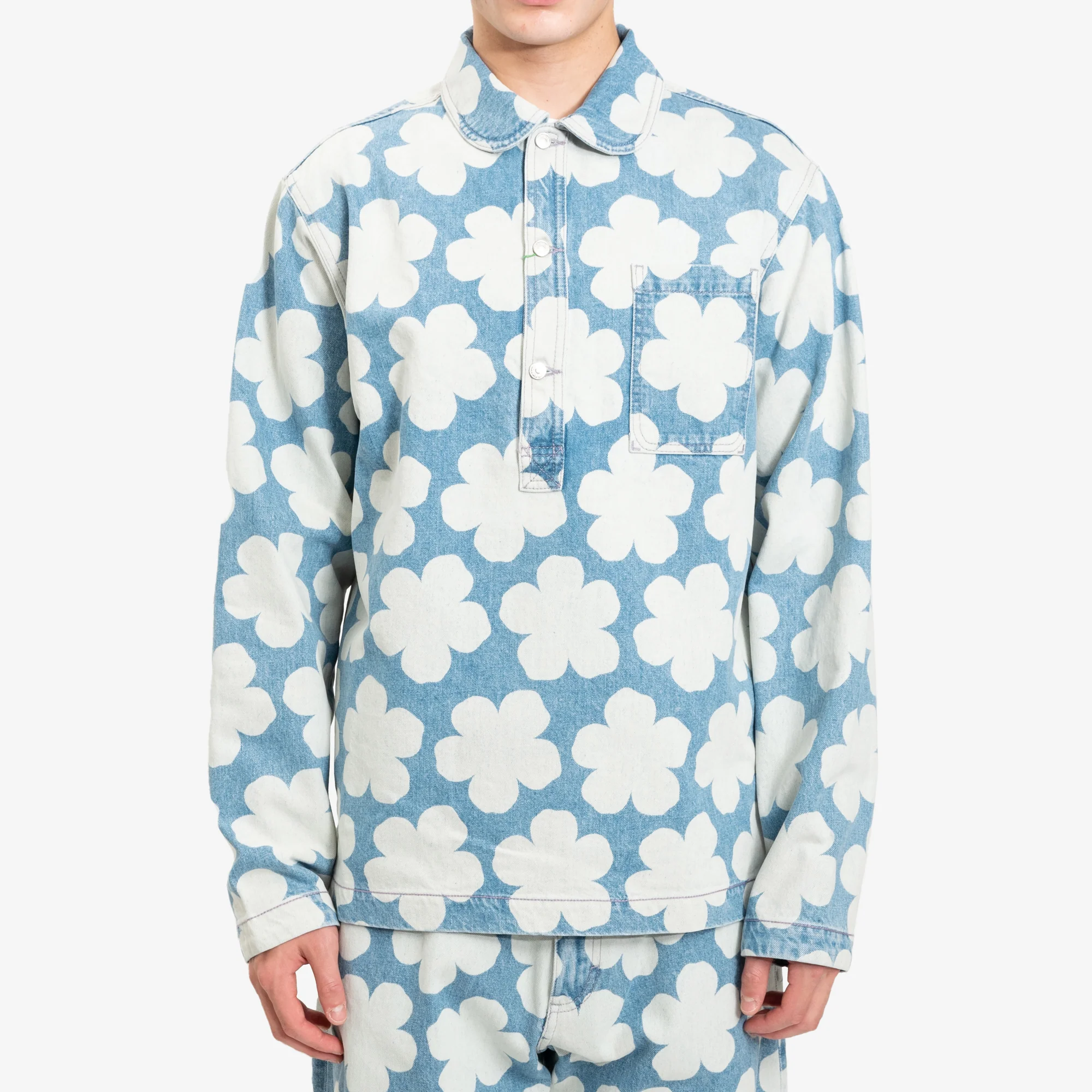 Hana Dots Denim Overshirt