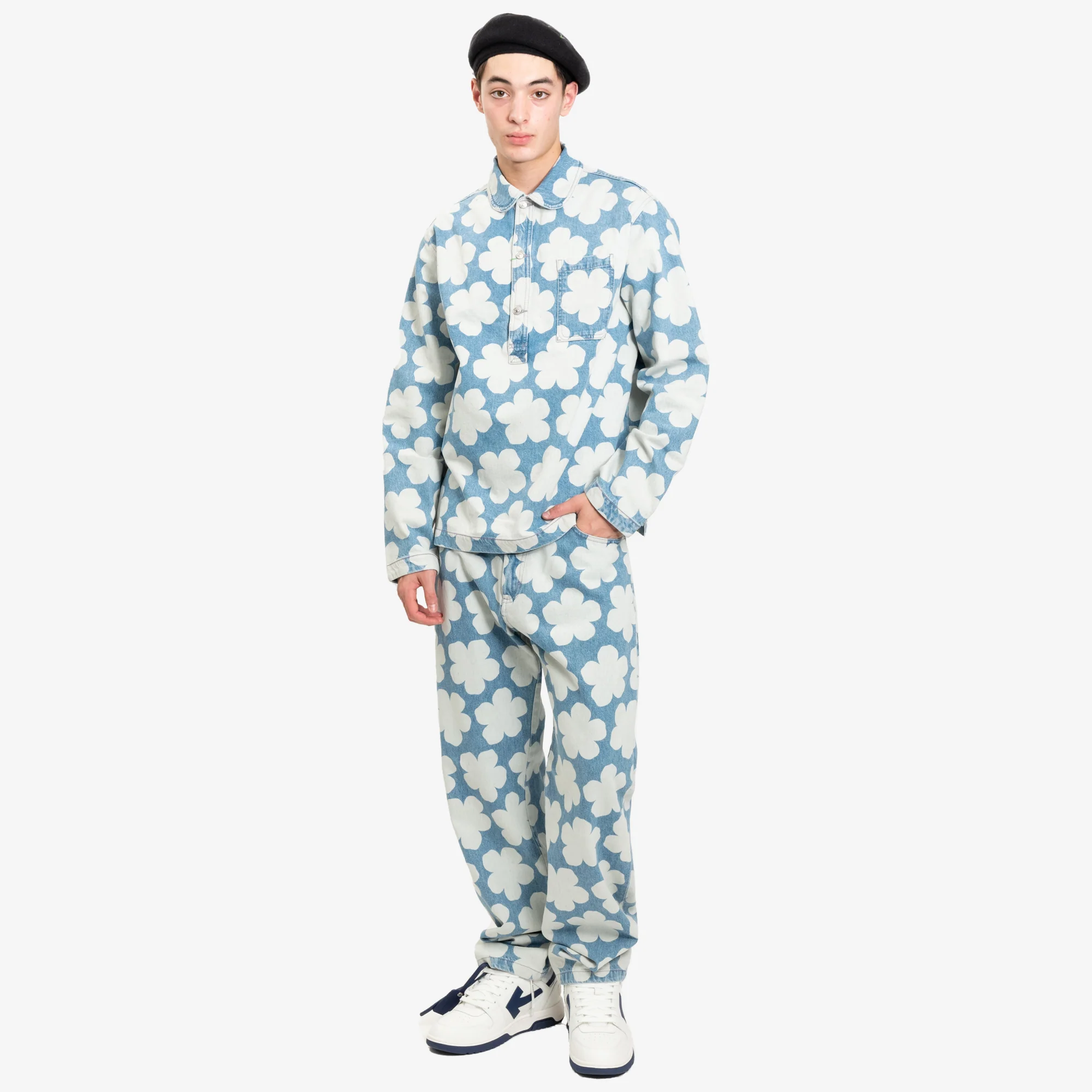 Hana Dots Denim Overshirt - Image 2