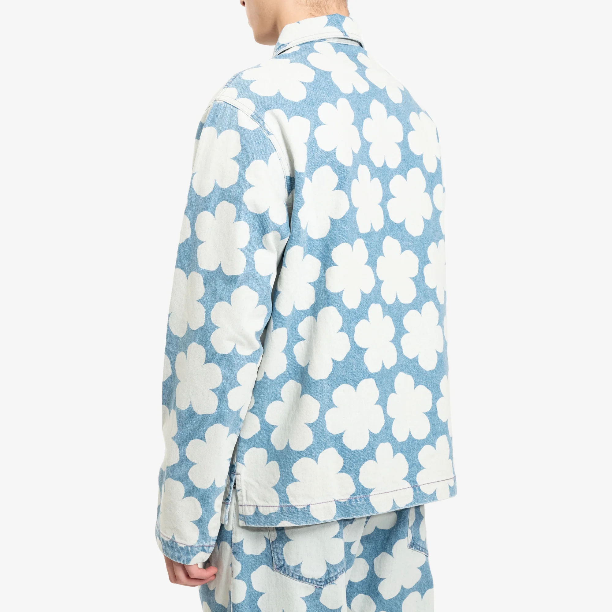 Hana Dots Denim Overshirt - Image 4