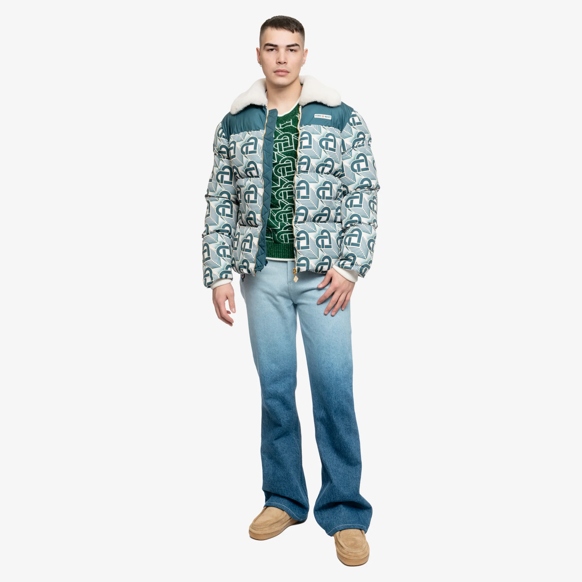 Heart Monogram Puffer Jacket - Image 2