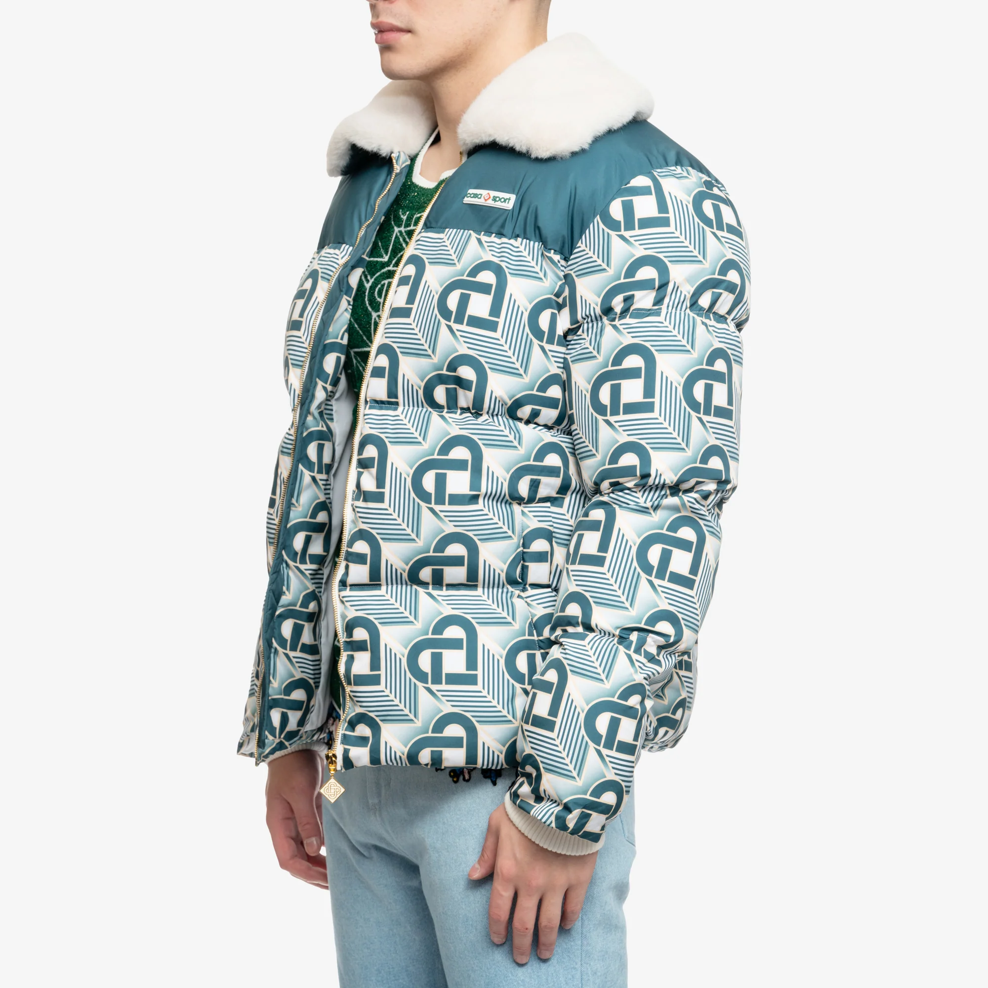 Heart Monogram Puffer Jacket - Image 3