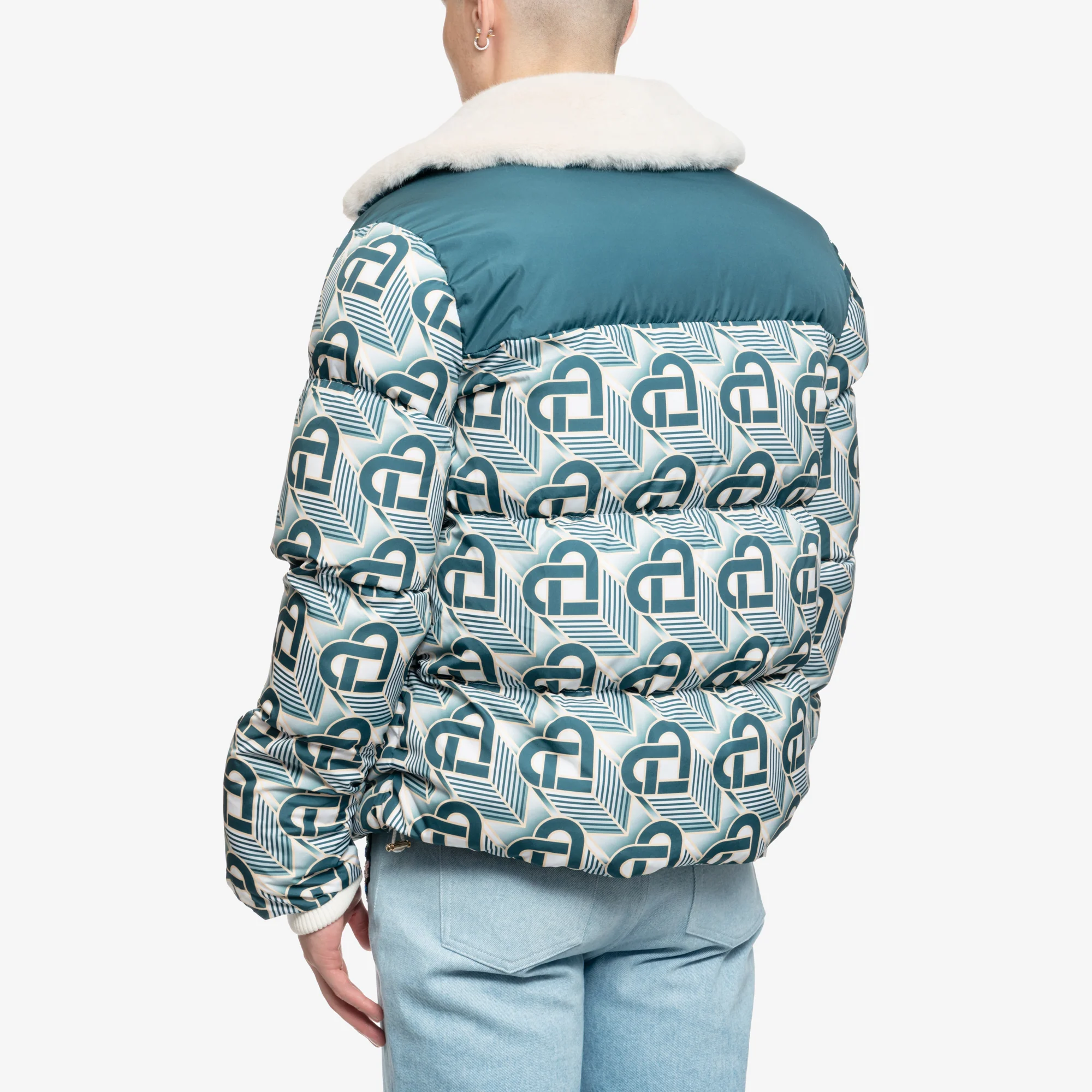 Heart Monogram Puffer Jacket - Image 4
