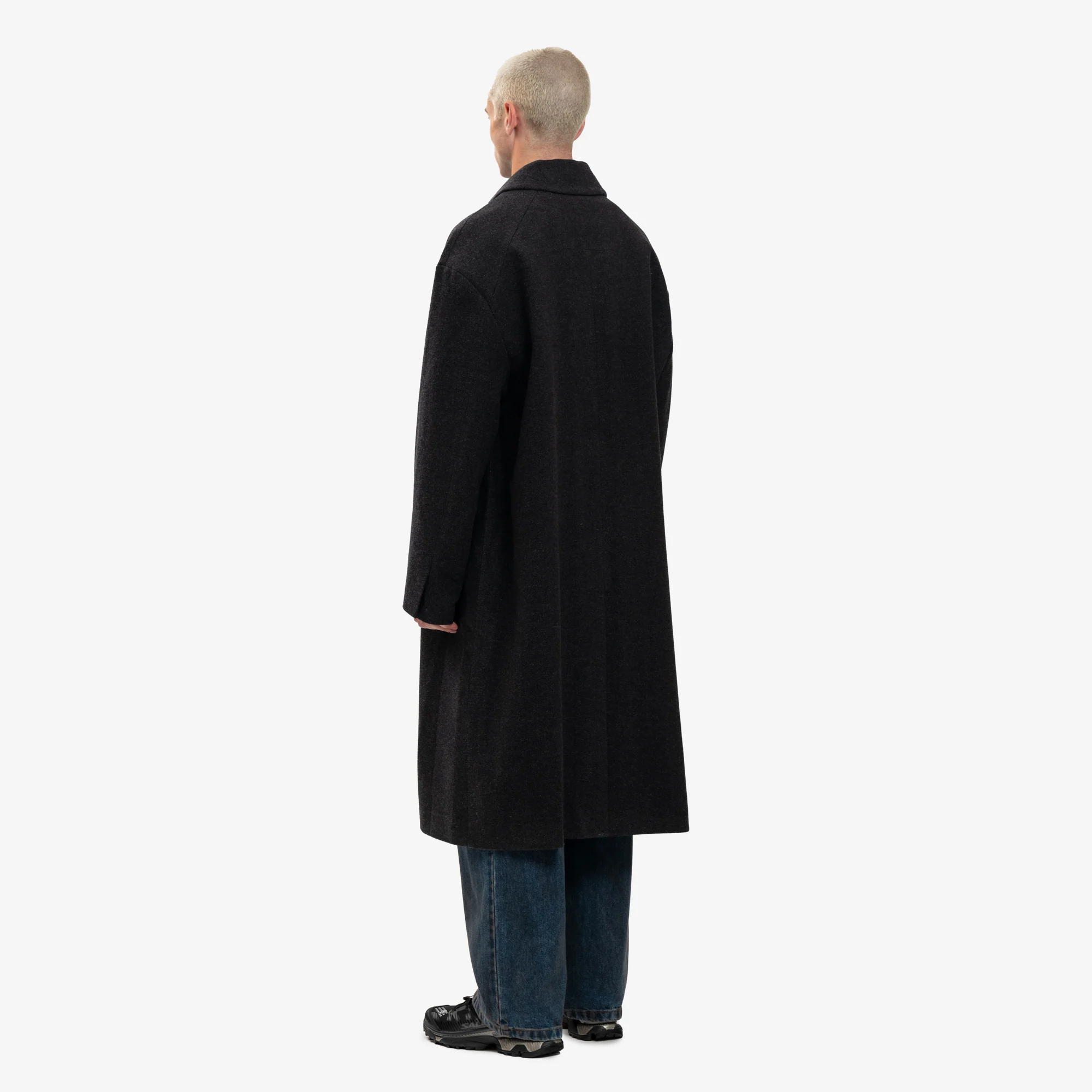 Herringbone Balmacaan Coat - Image 4
