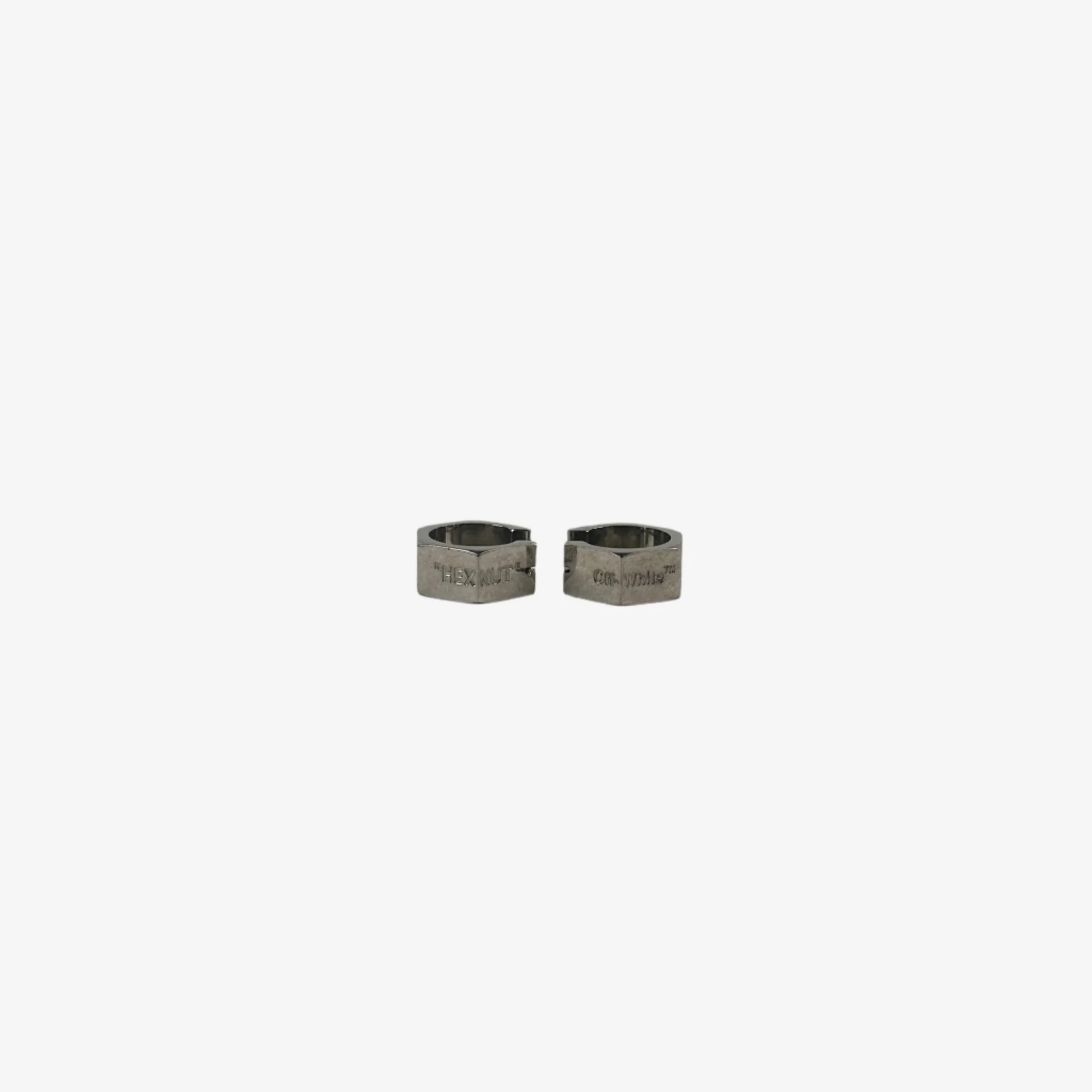 Hexnut Silver Earrings - Image 3