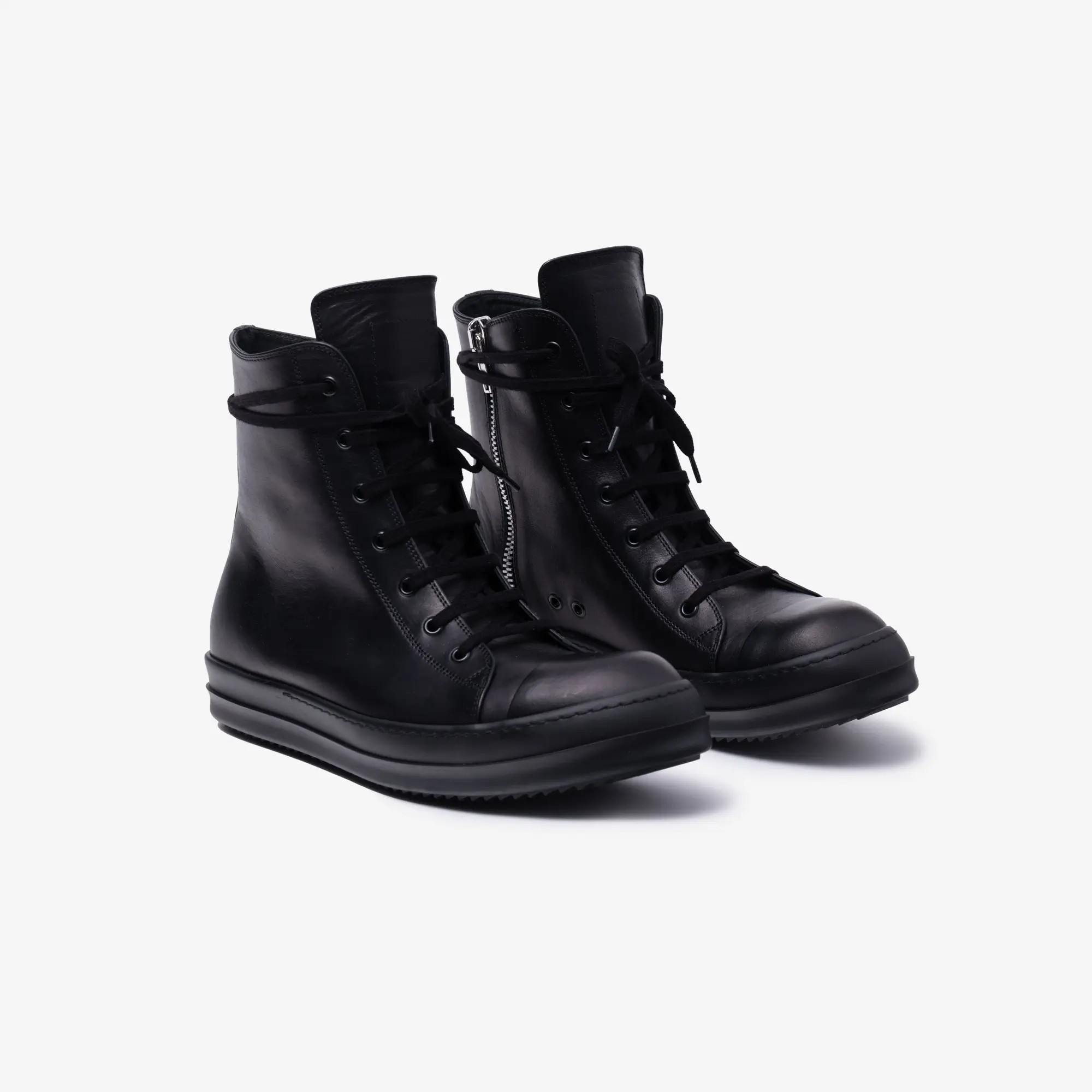 High-Top Leather Sneakers